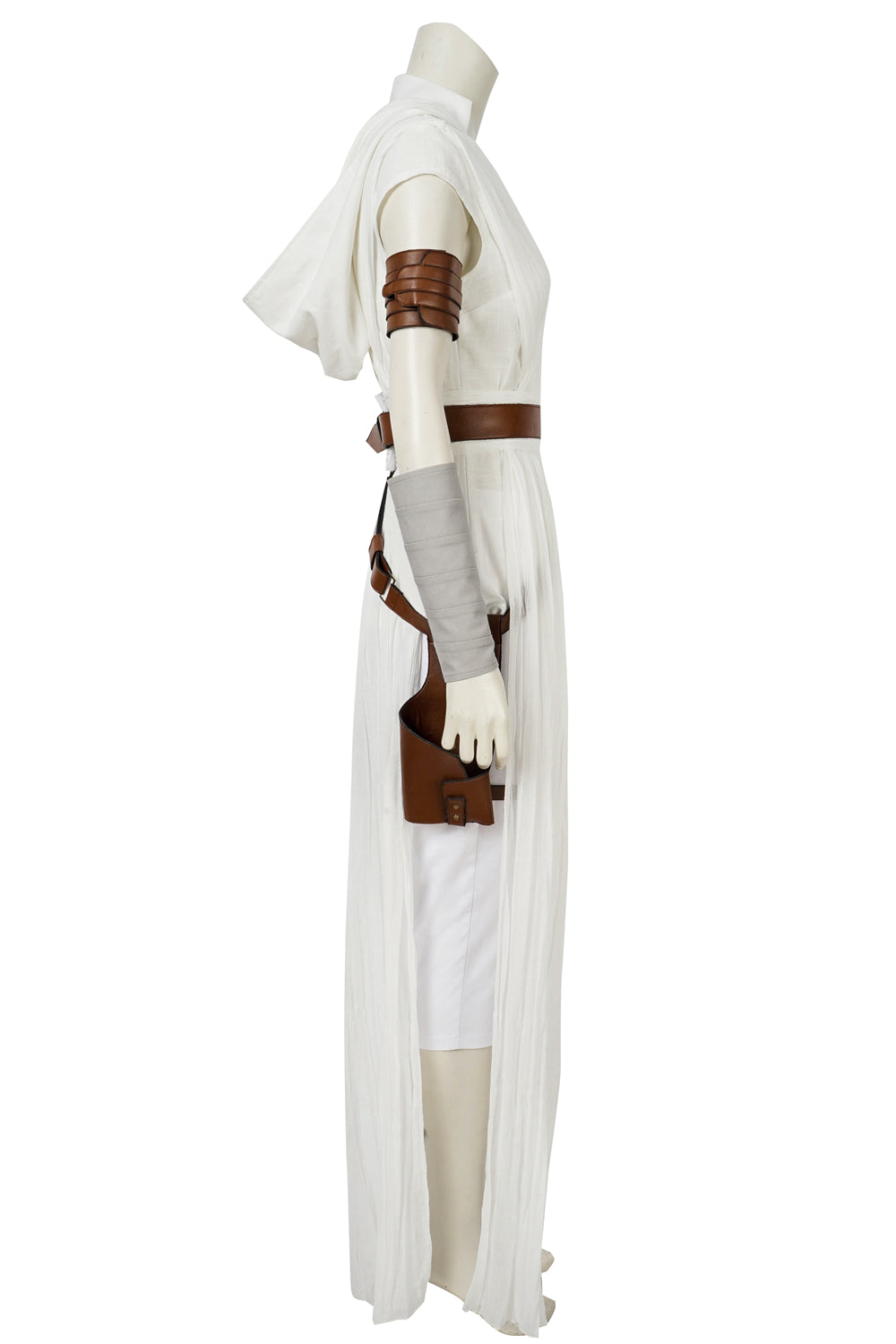 Rey Skywalker Cosplay Kostuum Witte Outfit