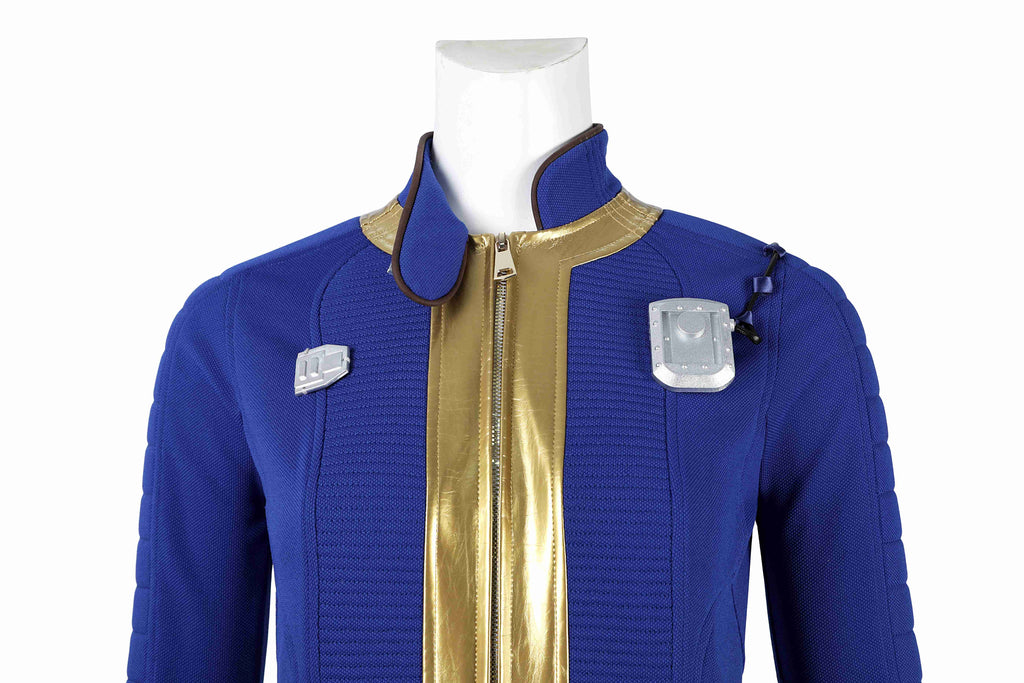 Fallout Nr. 75 Blauw Overall Cosplay Kostuum