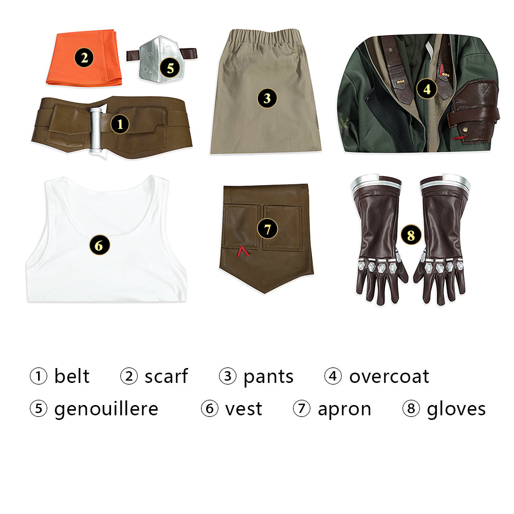 Ekko Outfit Cosplay Kostuum