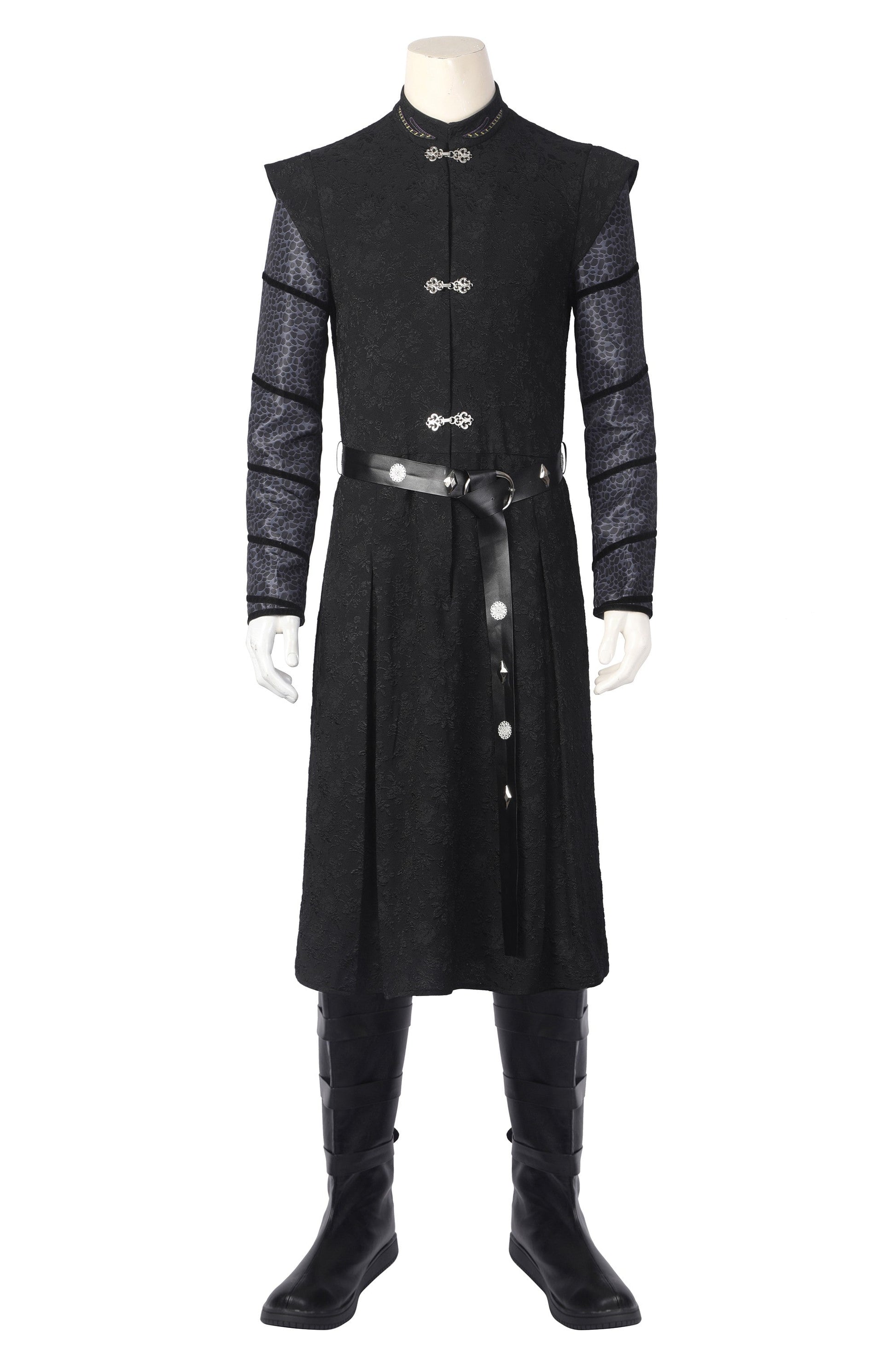 Daemon Targaryen Zwart Outfit Cosplay Kostuum