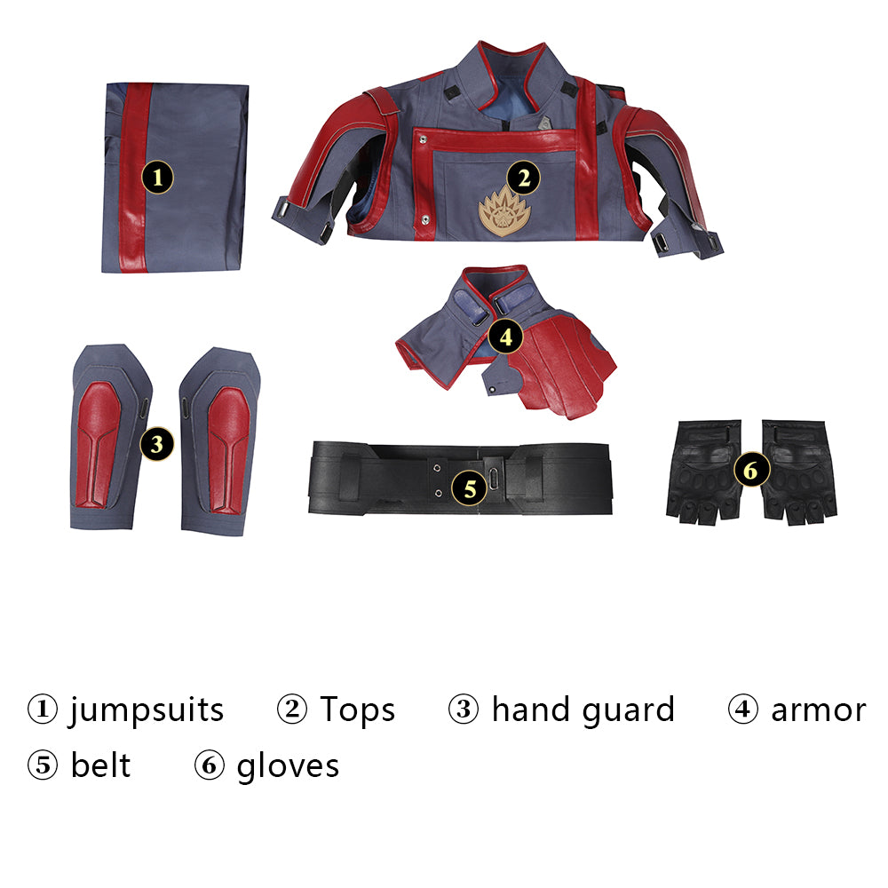 Guardians of The Galaxy Star-Lord Peter Quill Teamkostuum Cosplay