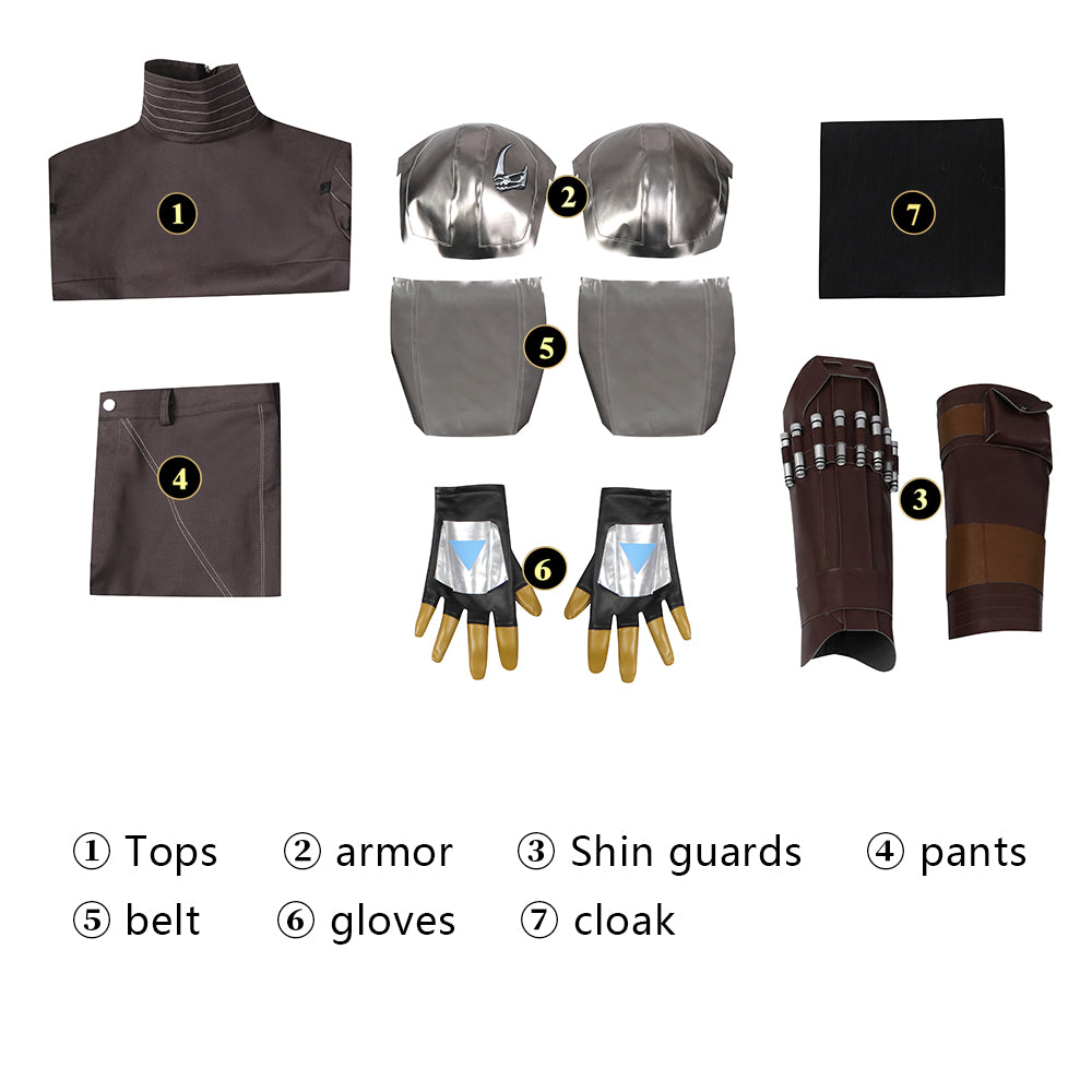 Din Djarin Outfit Cosplay Kostuum