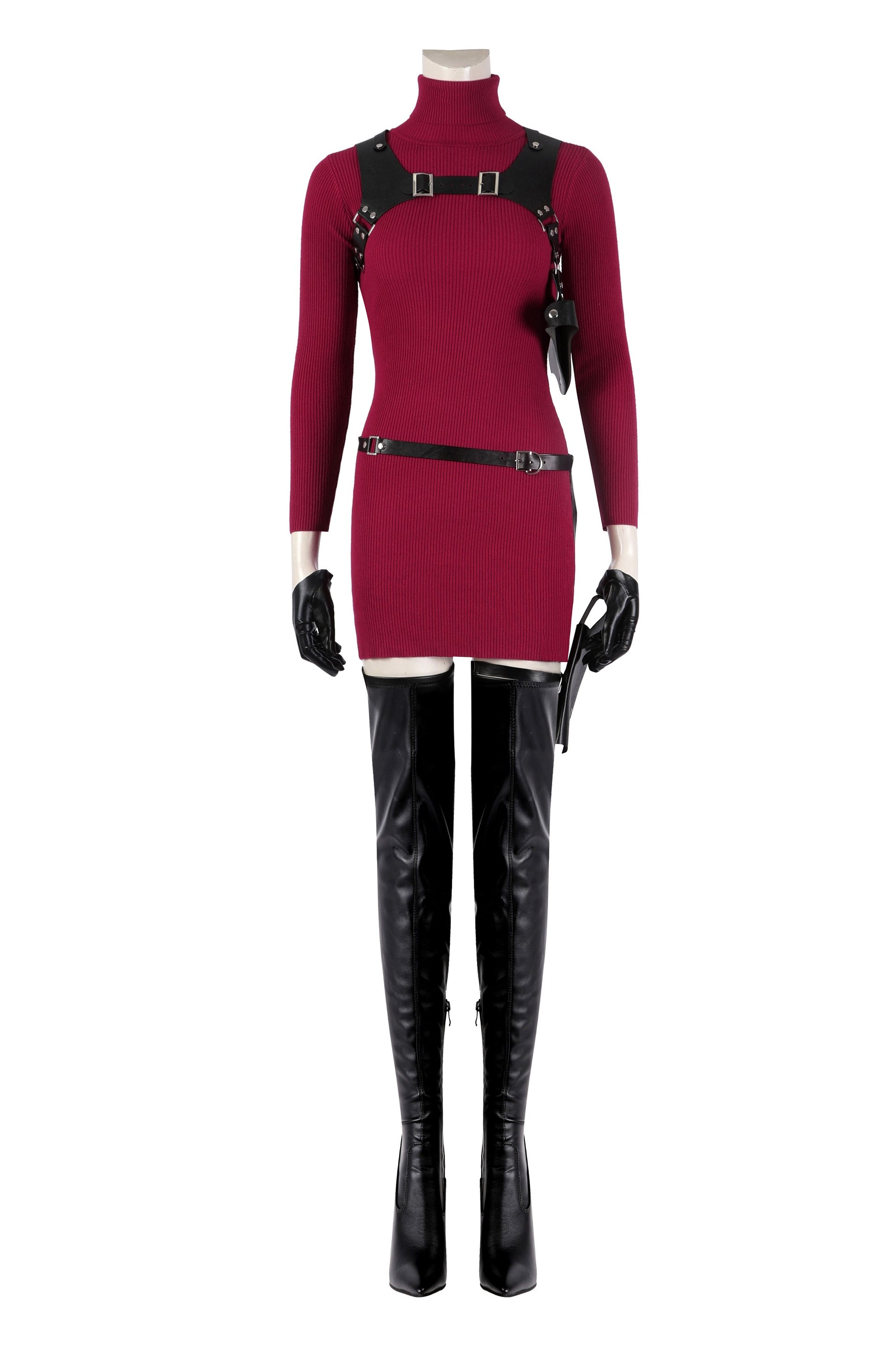 Ada Wong Cosplay Kostuum Lange Mouw Jumpsuit