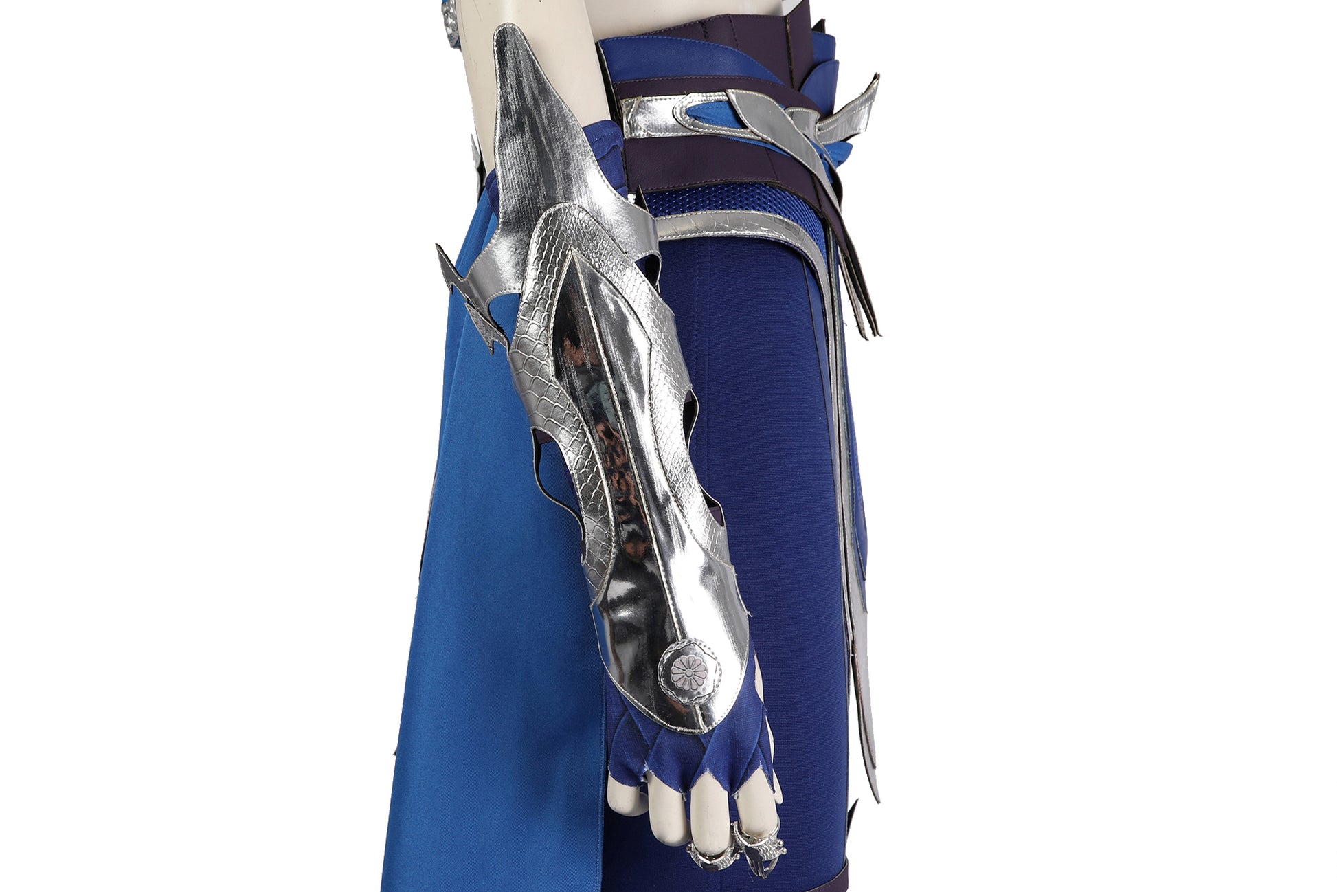Kitana Cosplay Kostuum Blauwe Outfit