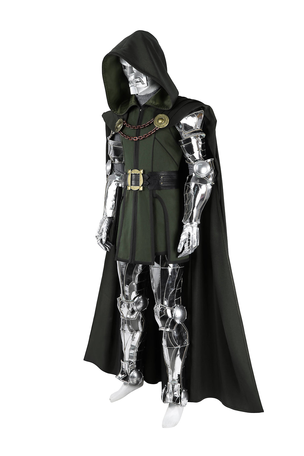 Victor Von Doom Zwart Outfit Cosplay Kostuum