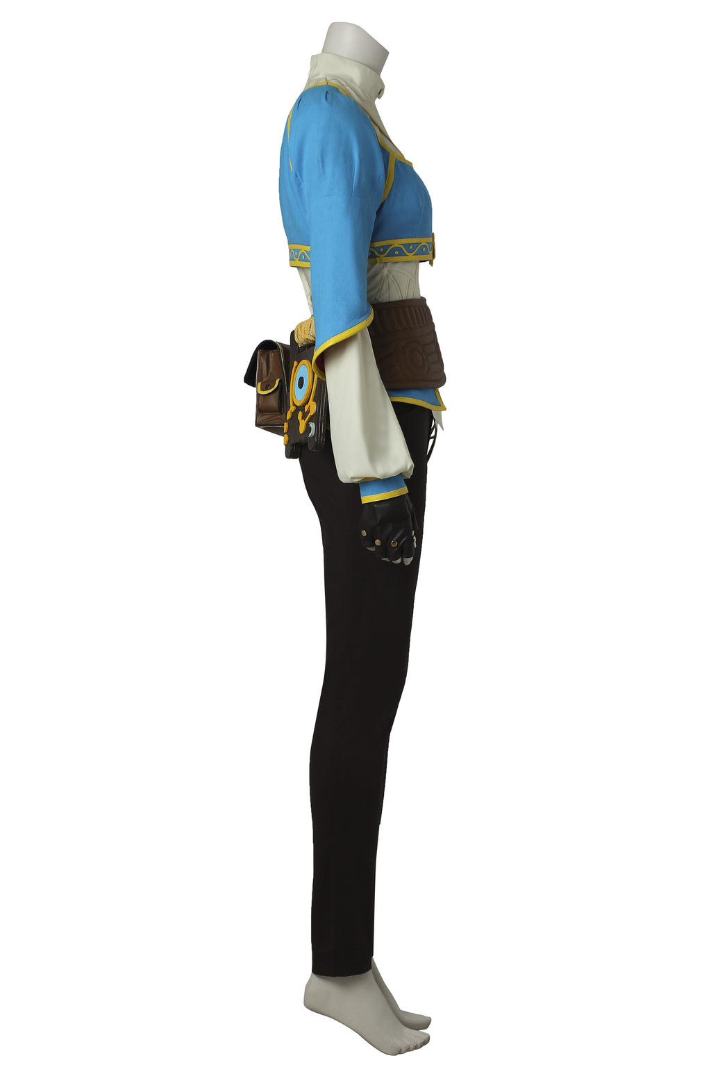 Prinses Zelda Blauw Outfit Cosplay Kostuum