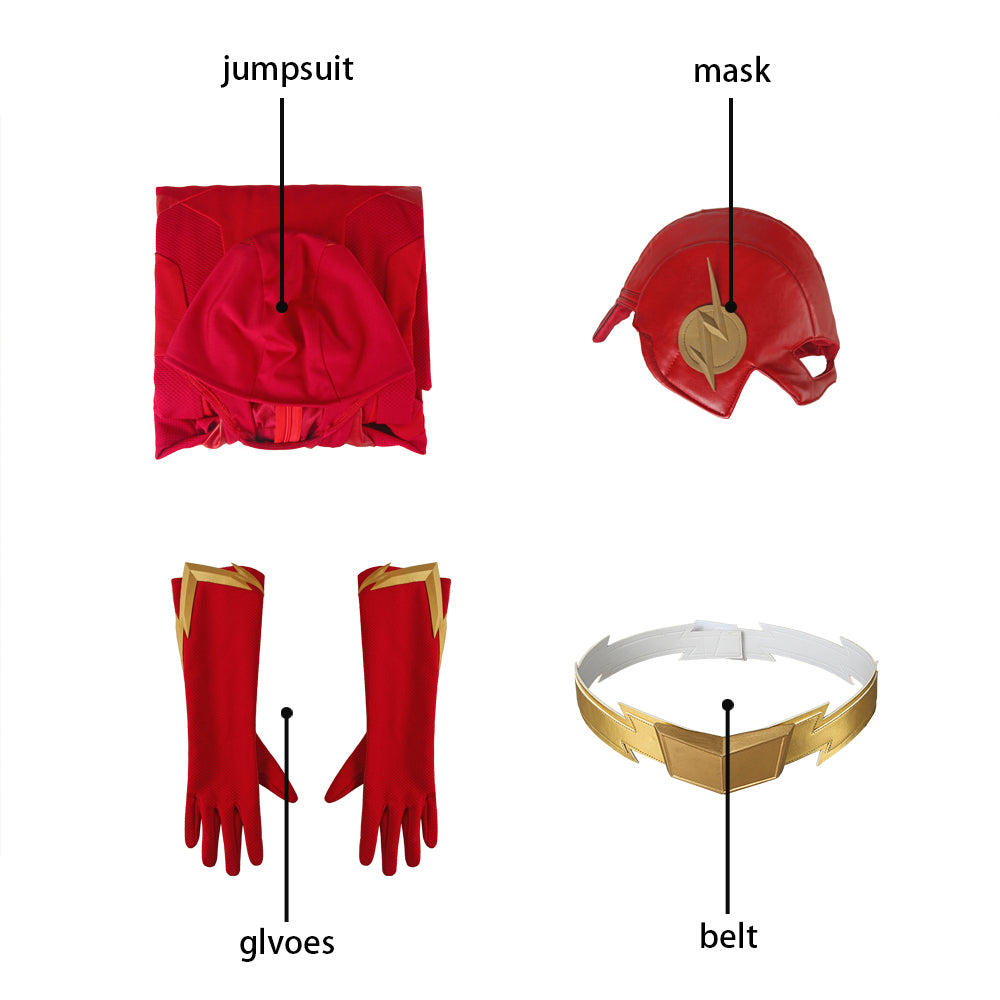 Barry Allen Rode Outfit Cosplay Kostuum