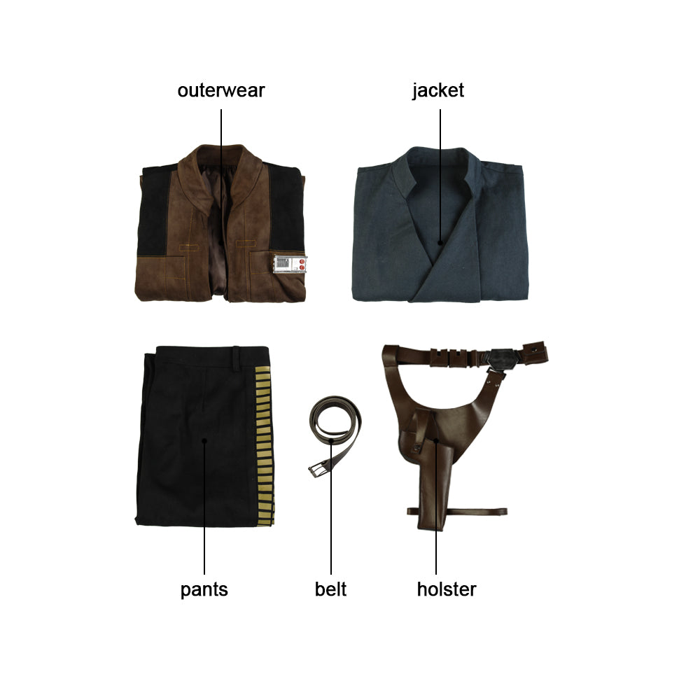 Han Solo Cosplay Kostuum