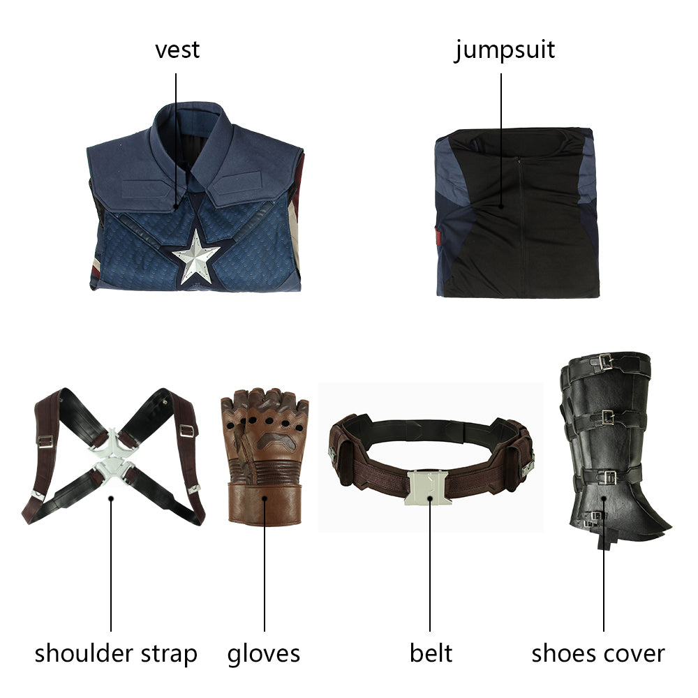 Avengers Captain America Steve Rogers Cosplay Pak