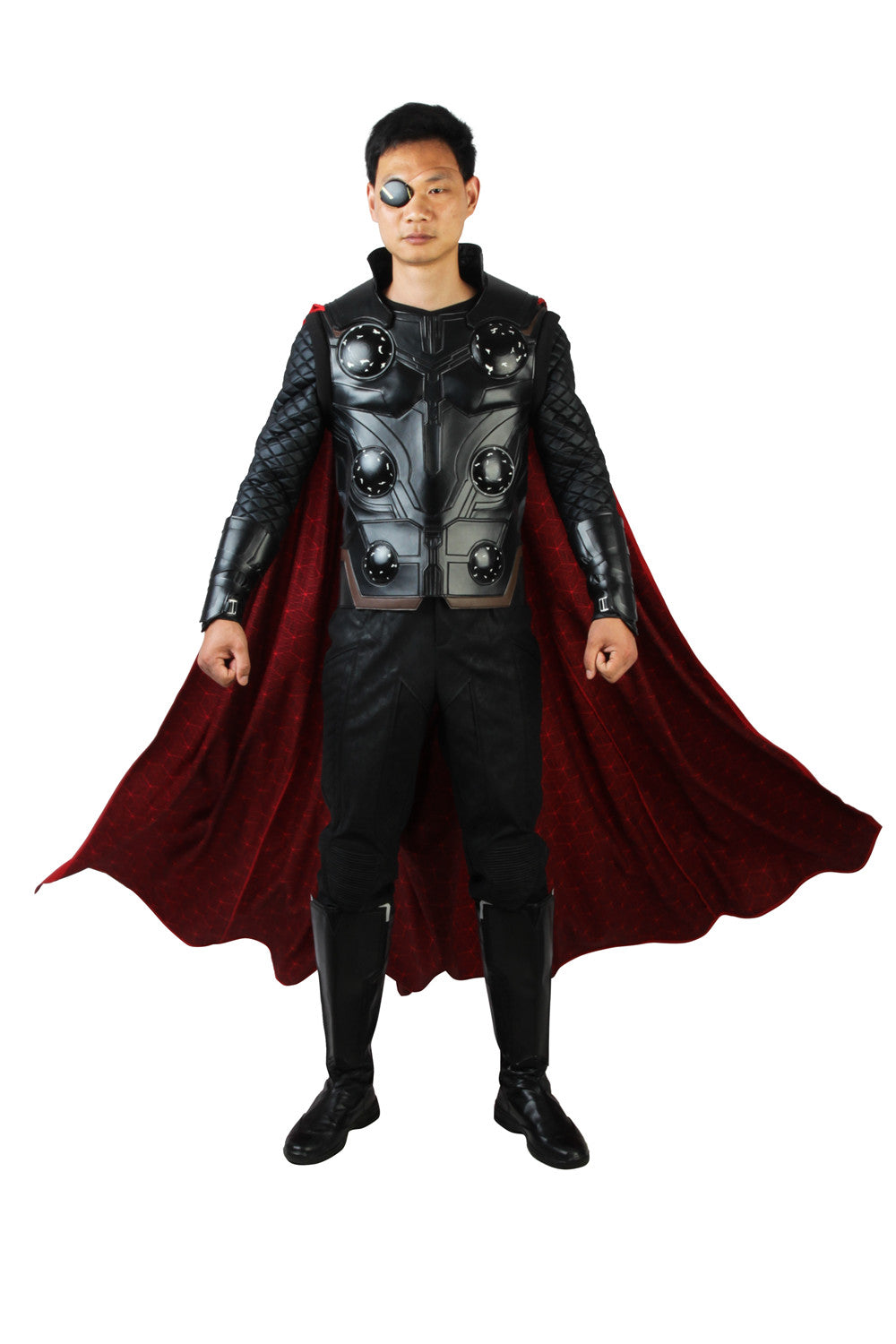 Thor Zwart Outfit Cosplay Kostuum