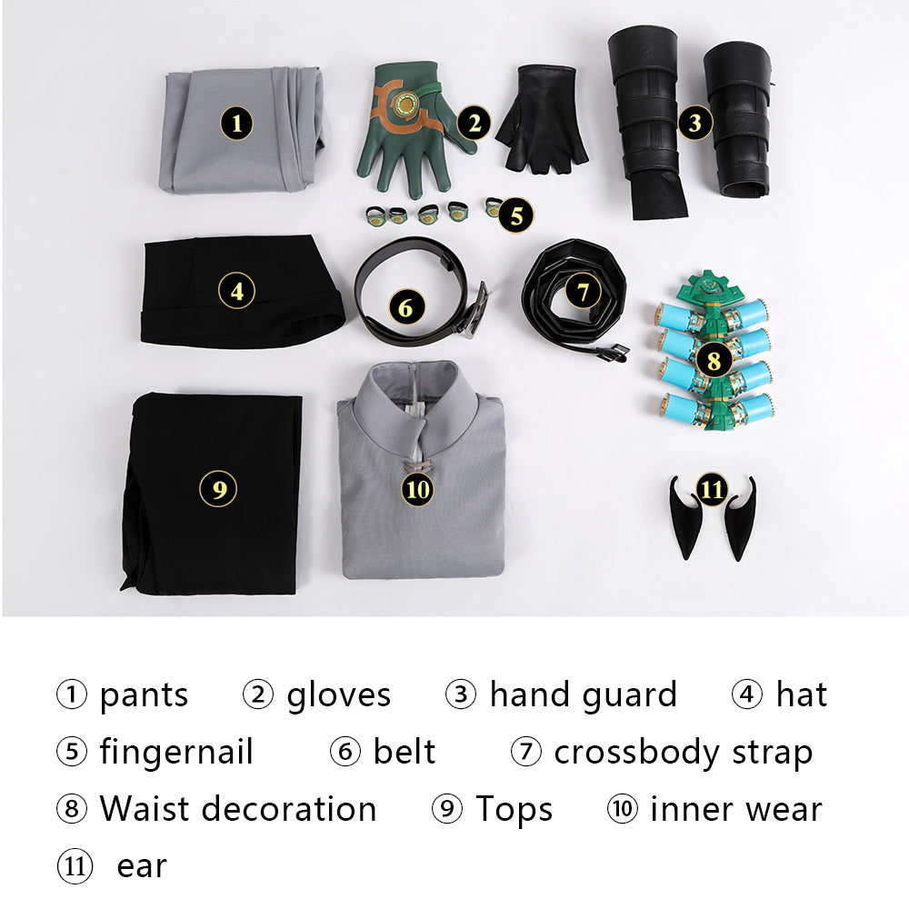 Link Cosplay Kostuum Donkere Tuniek