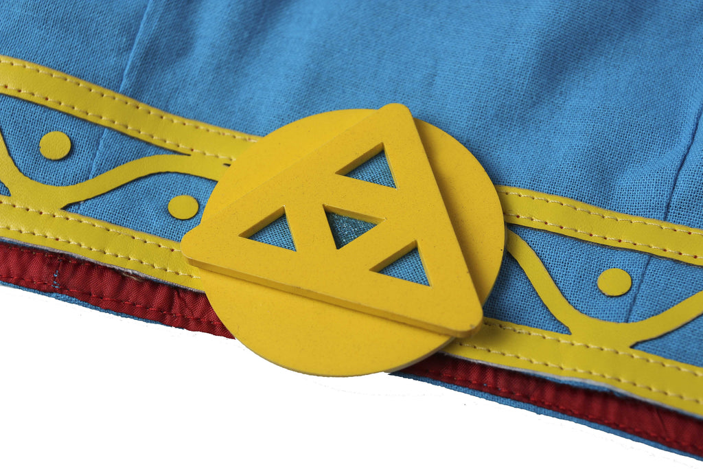 Prinses Zelda Blauw Outfit Cosplay Kostuum