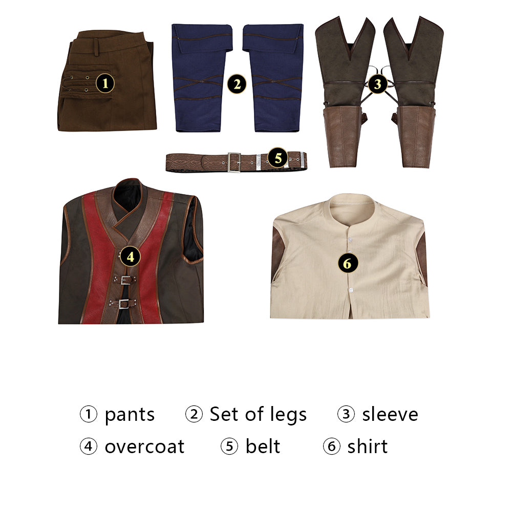 Wyll Outfit Cosplay Kostuum