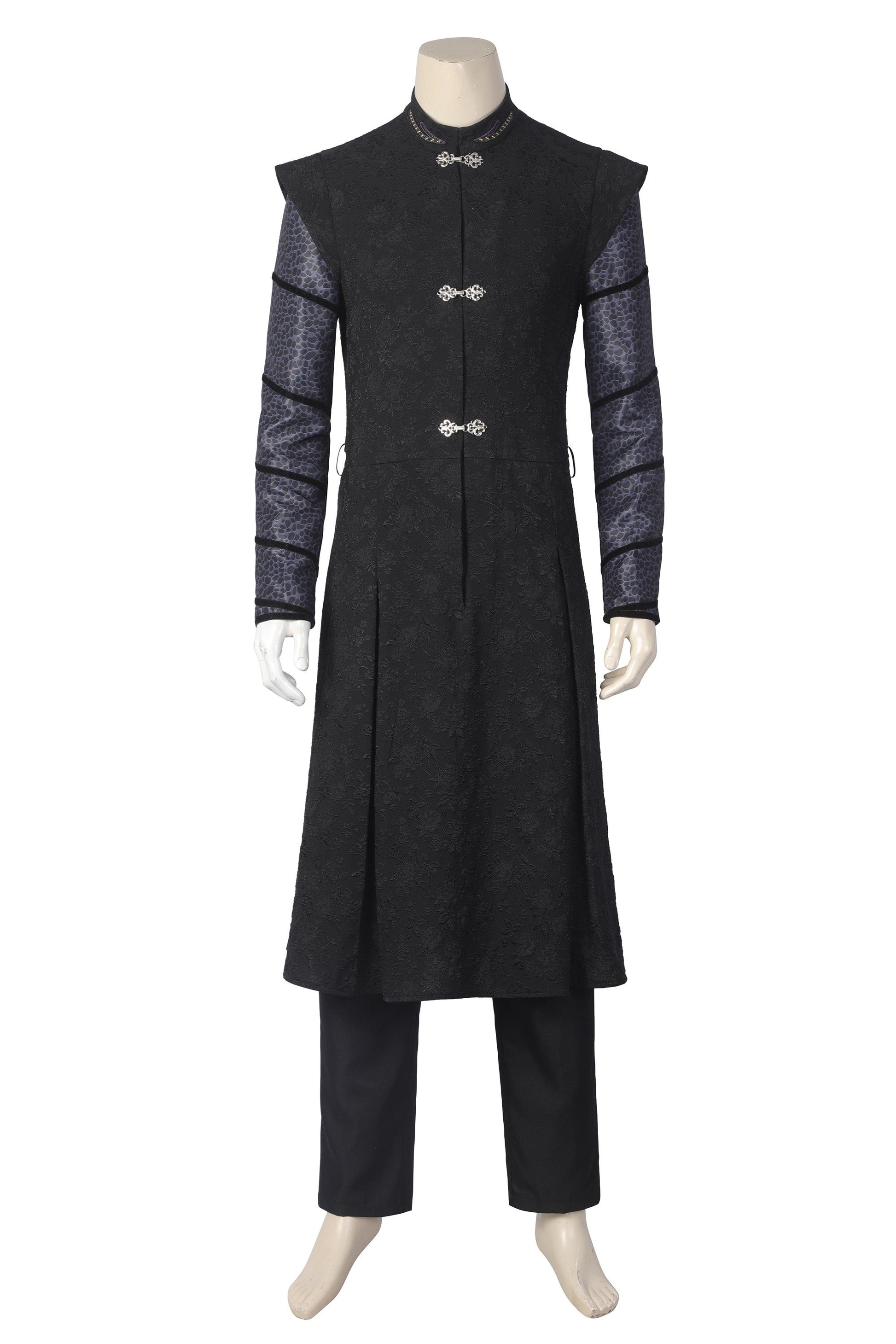 Daemon Targaryen Zwart Outfit Cosplay Kostuum