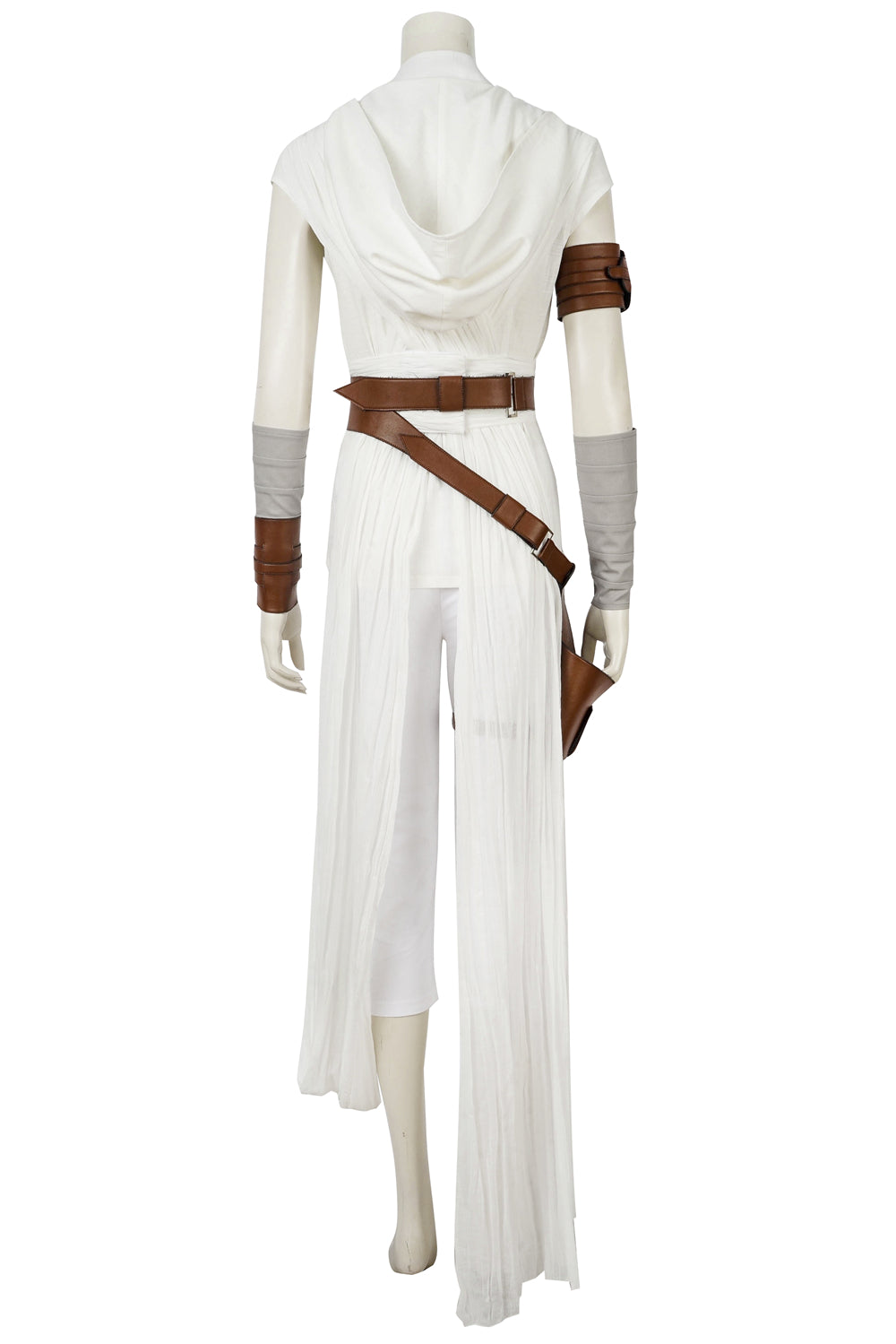 Rey Skywalker Cosplay Kostuum Witte Outfit