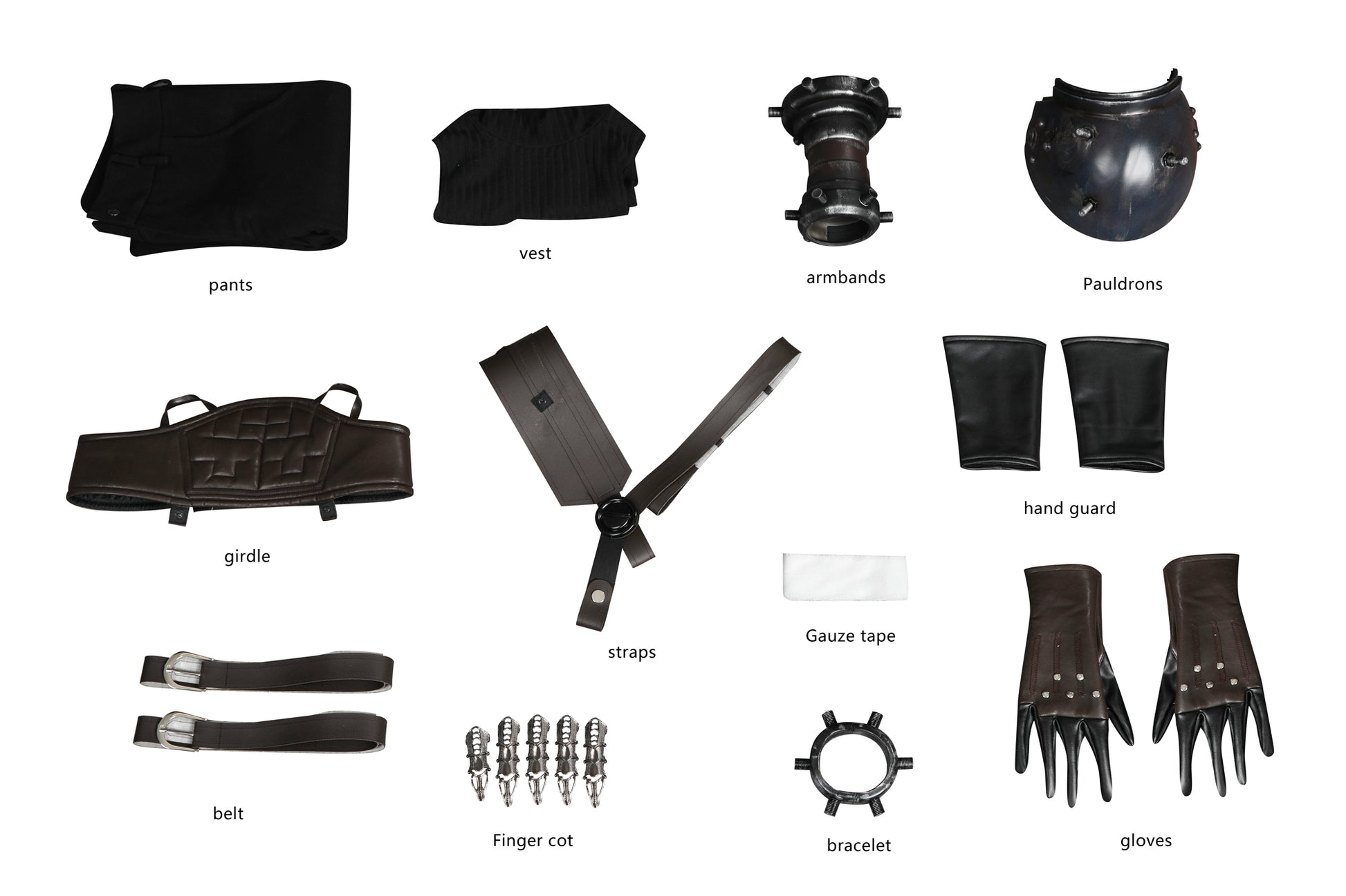 Cloud Strife Cosplay Kostuum Enkelzijdige Schouderpantser Versie