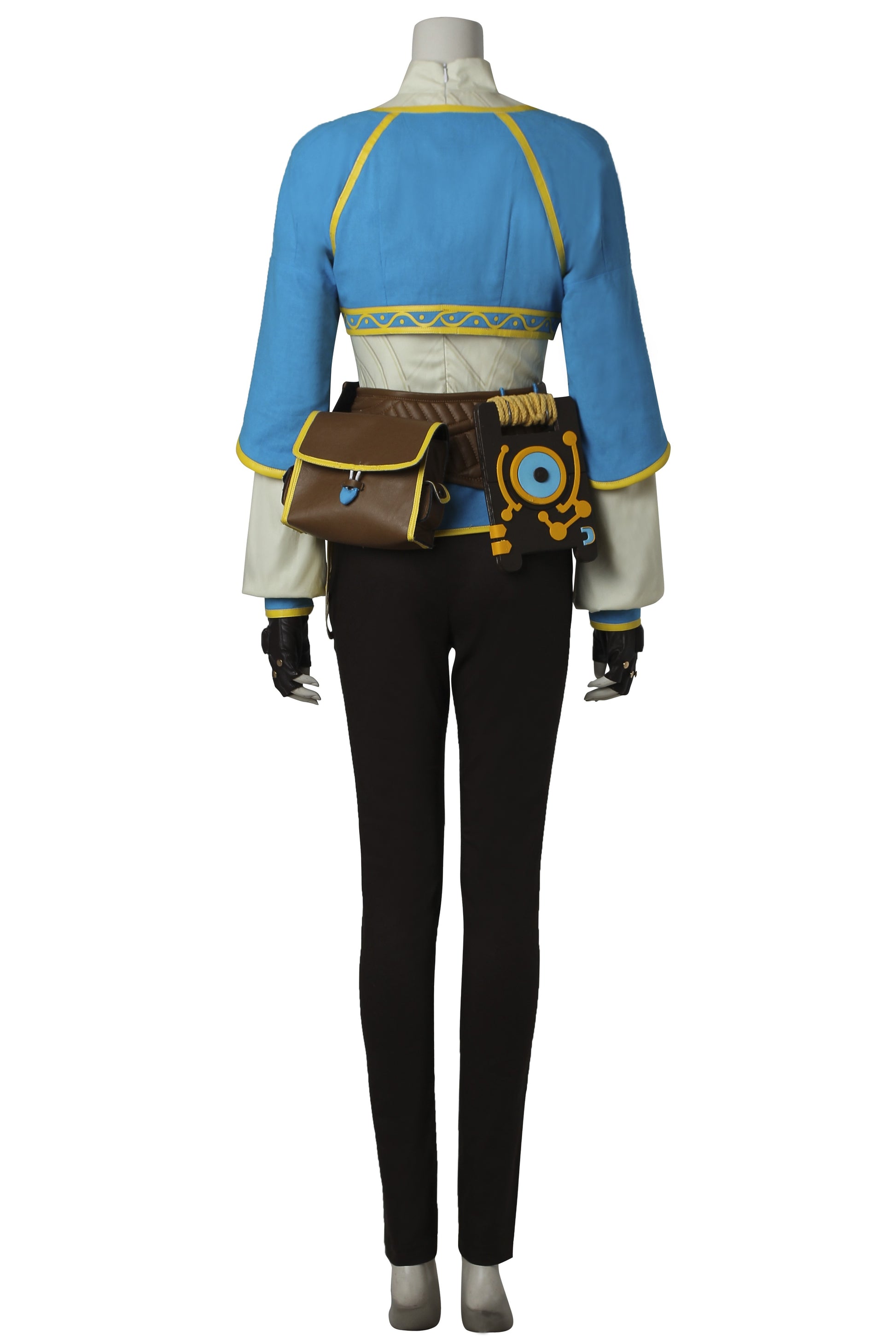 Prinses Zelda Blauw Outfit Cosplay Kostuum