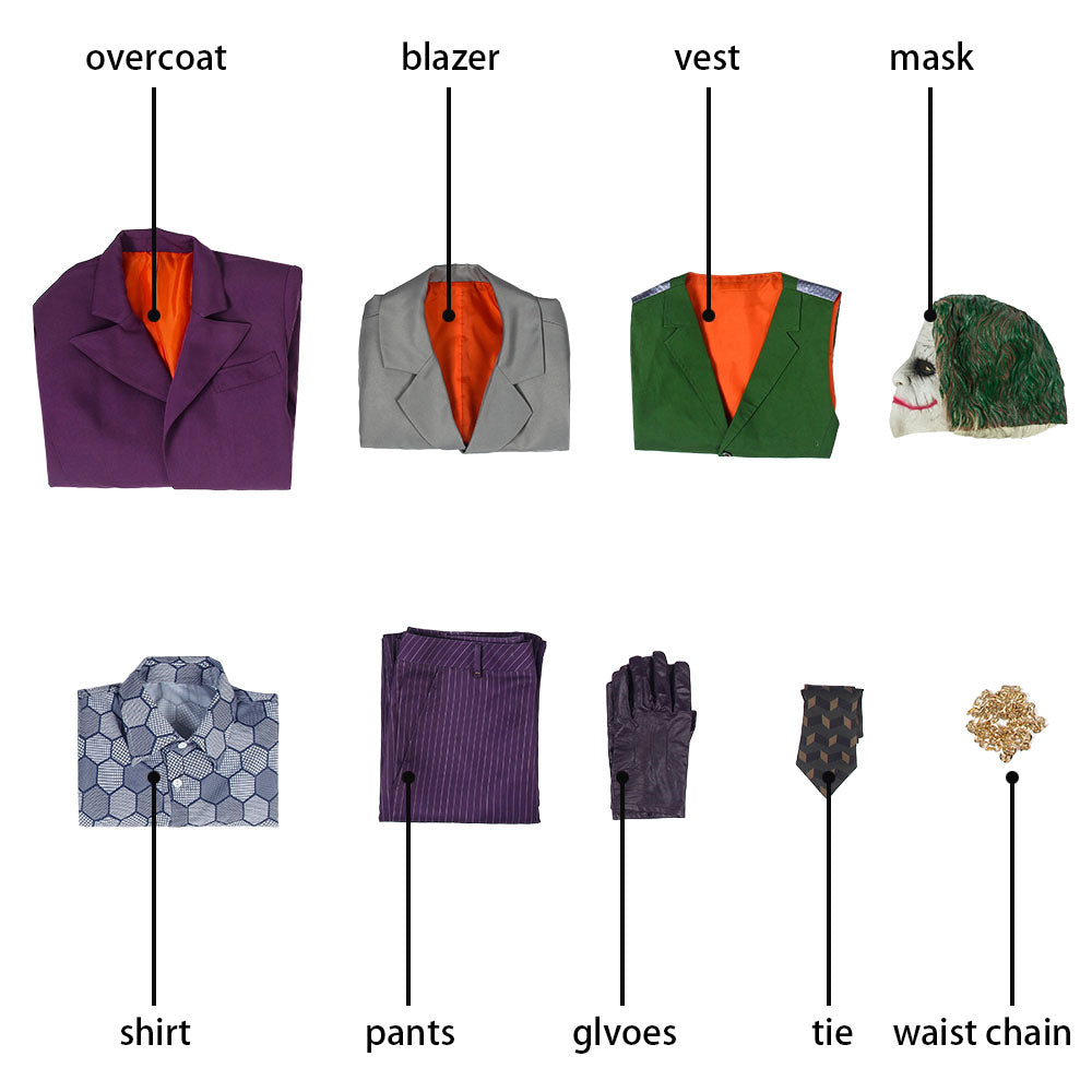 Batman Joker Coat Cosplay Pak