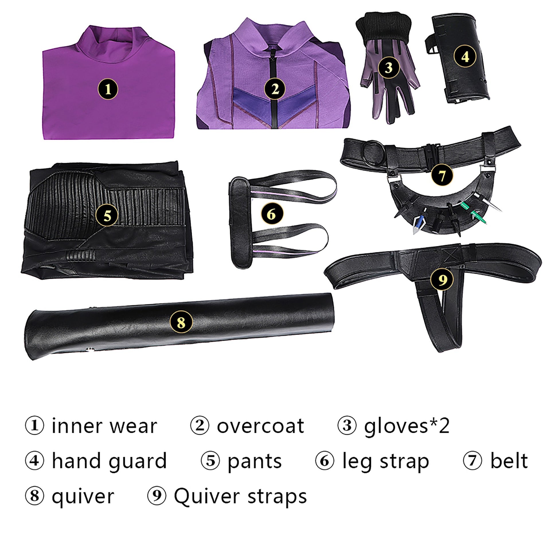 Kate Bishop Jumpsuit Cosplay Kostuum