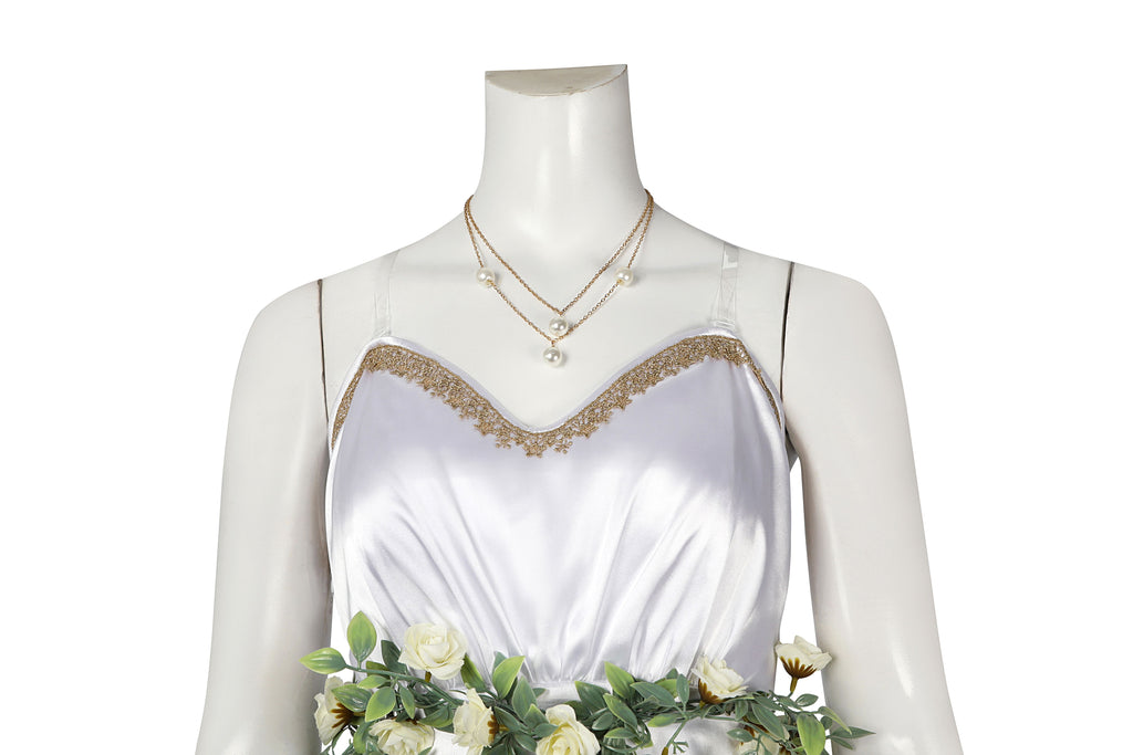 Aerith Gold Saucer Jurk Cosplay Kostuum