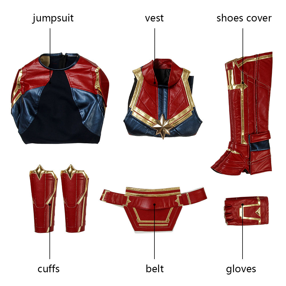 Carol Danvers Outfit Cosplay Kostuum