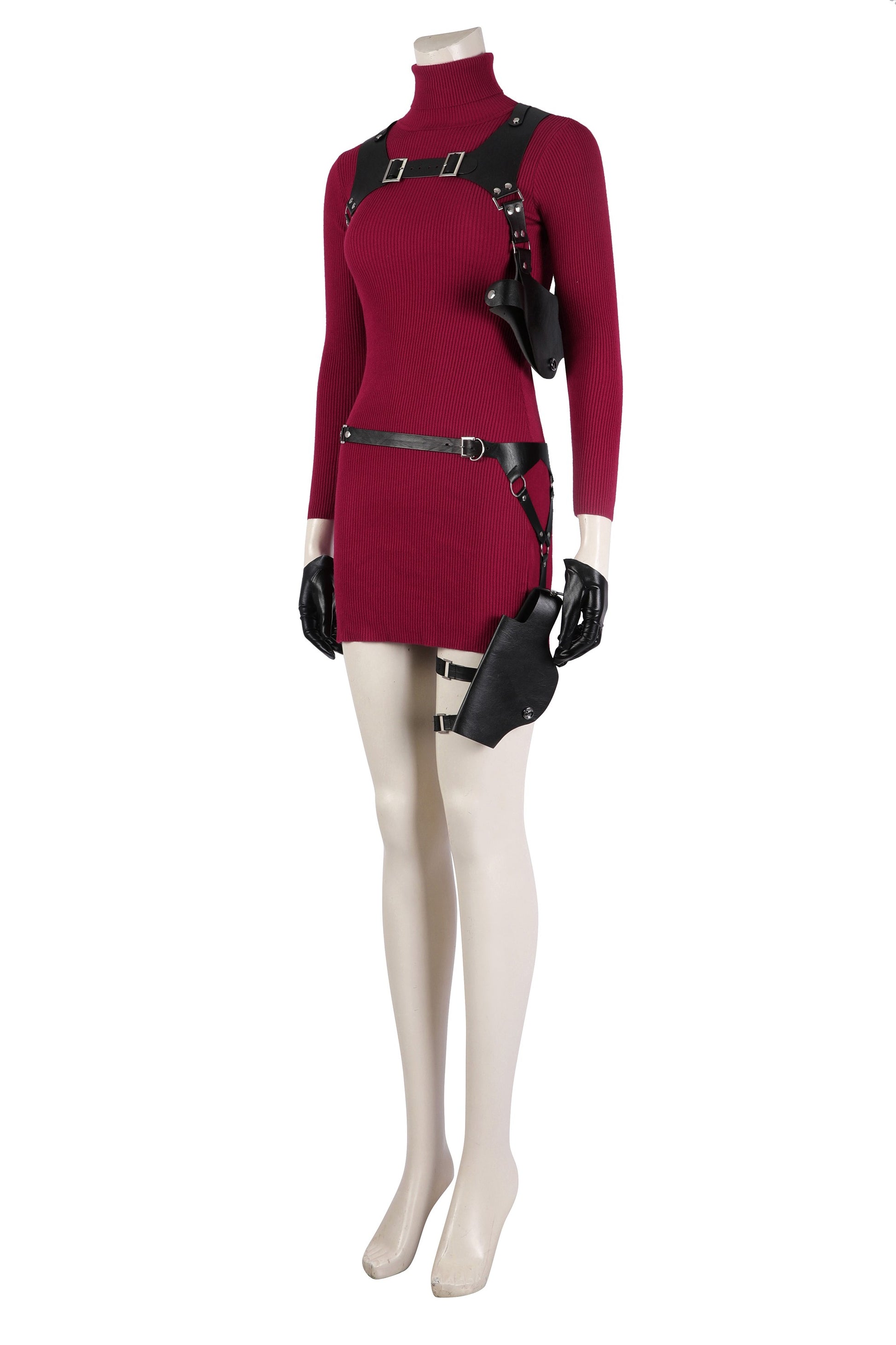 Ada Wong Cosplay Kostuum Lange Mouw Jumpsuit