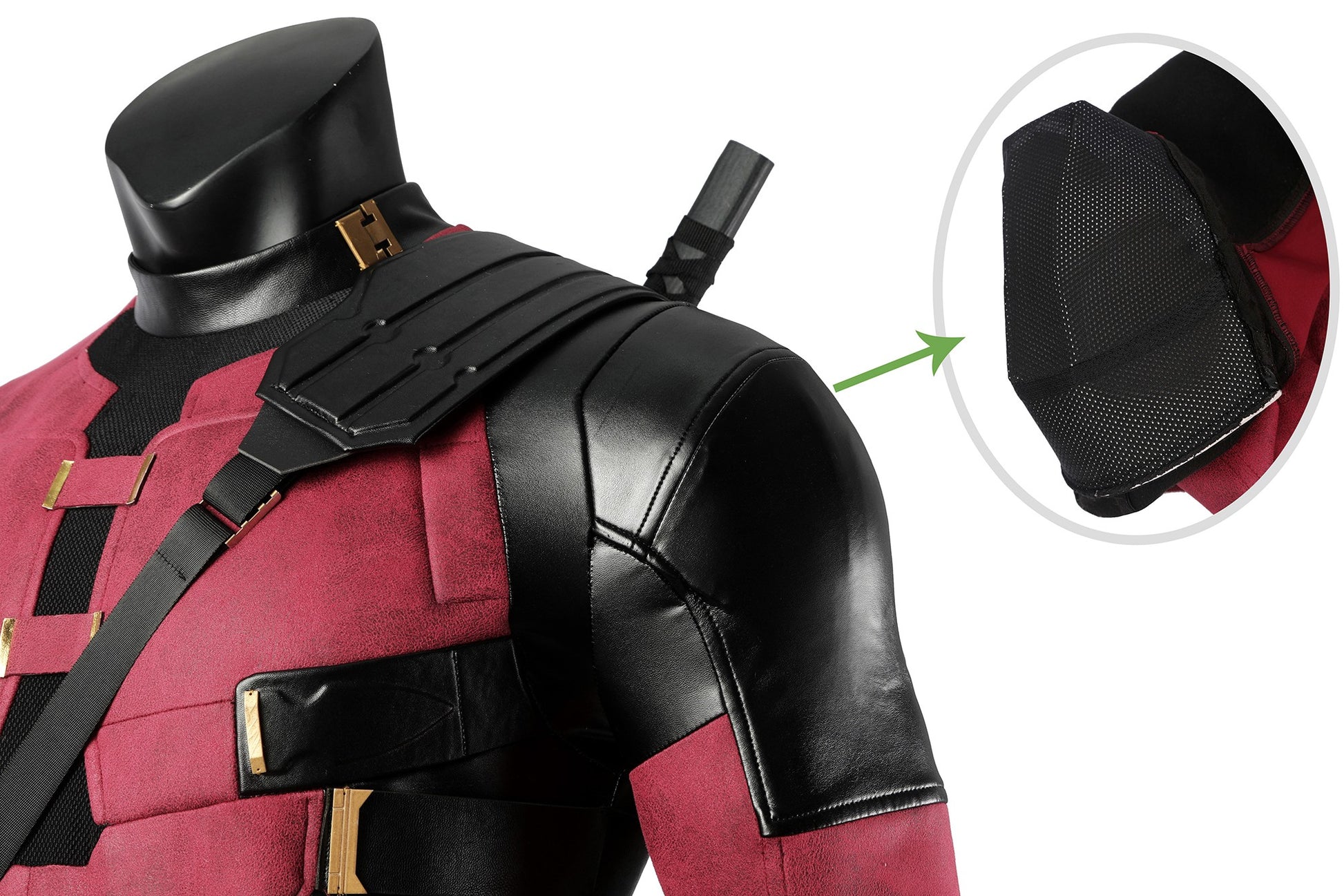 Wade Wilson Rood Outfit Cosplay Kostuum