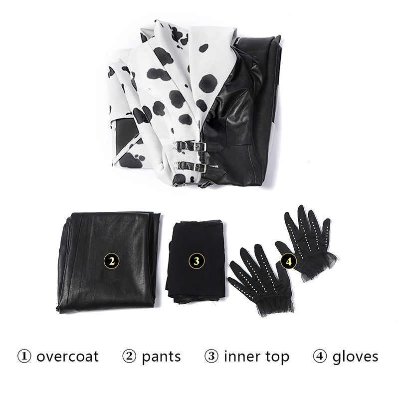 Cruella De Vil Cosplay Jas