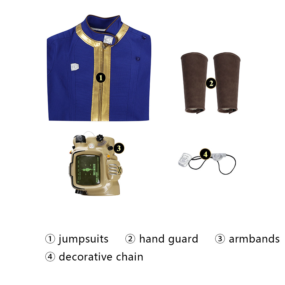 Vault NO.75 Mannen Jumpsuit Cosplay Kostuum