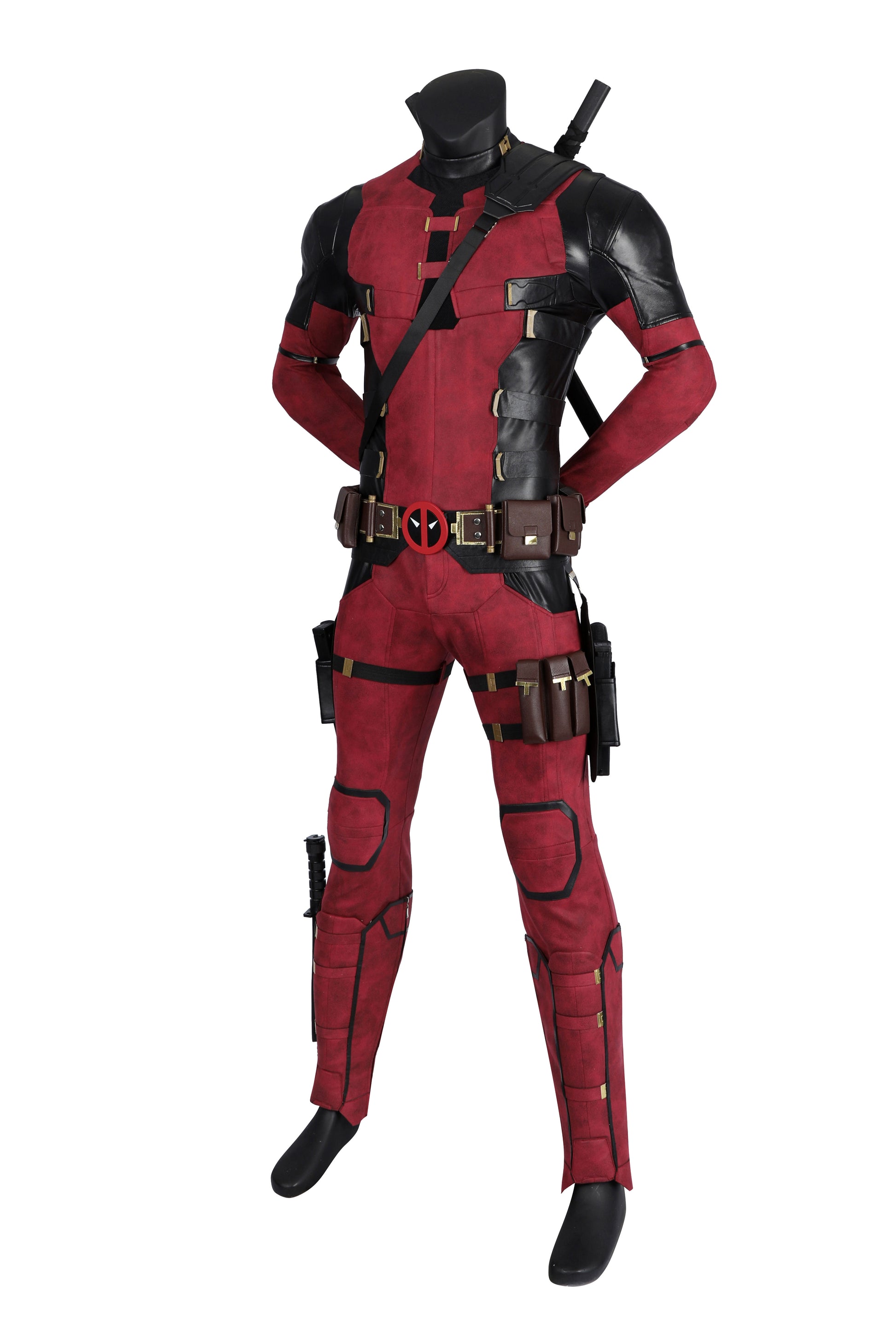 Wade Wilson Rood Outfit Cosplay Kostuum