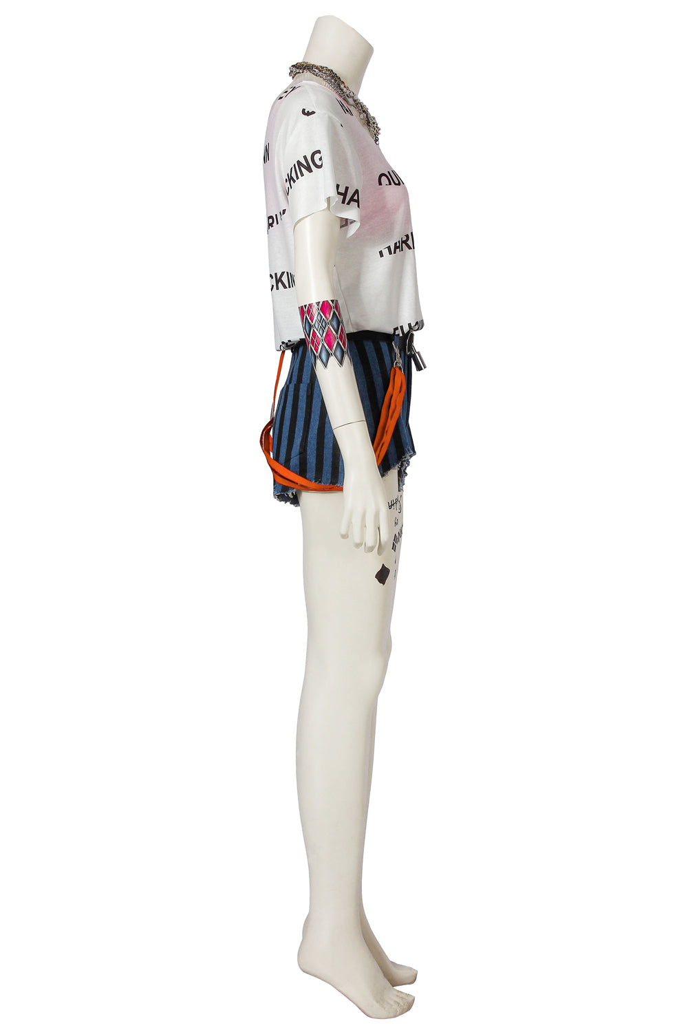 Harley Quinn T-shirt Outfit Cosplay Kostuum