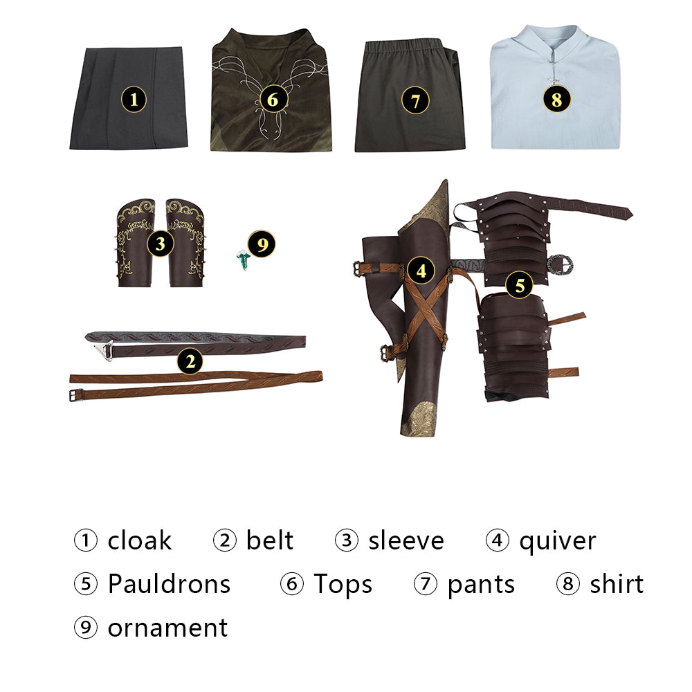 Legolas Outfit Cosplay Kostuum