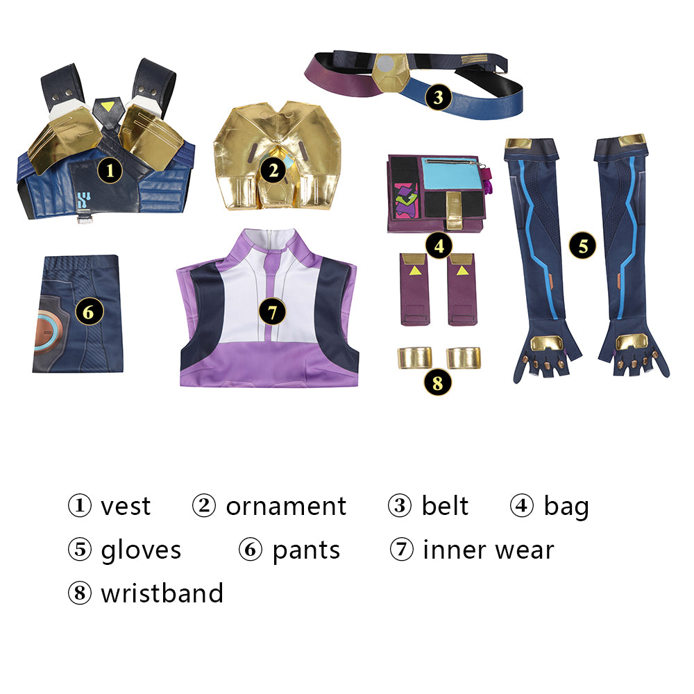 Valorant Neon Cosplay Kostuum