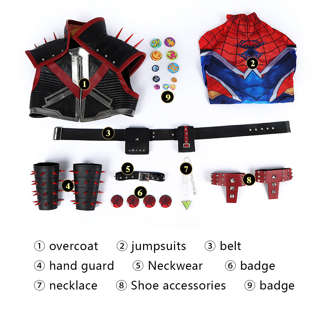Spider Punk 2099 Cosplay Kostuum