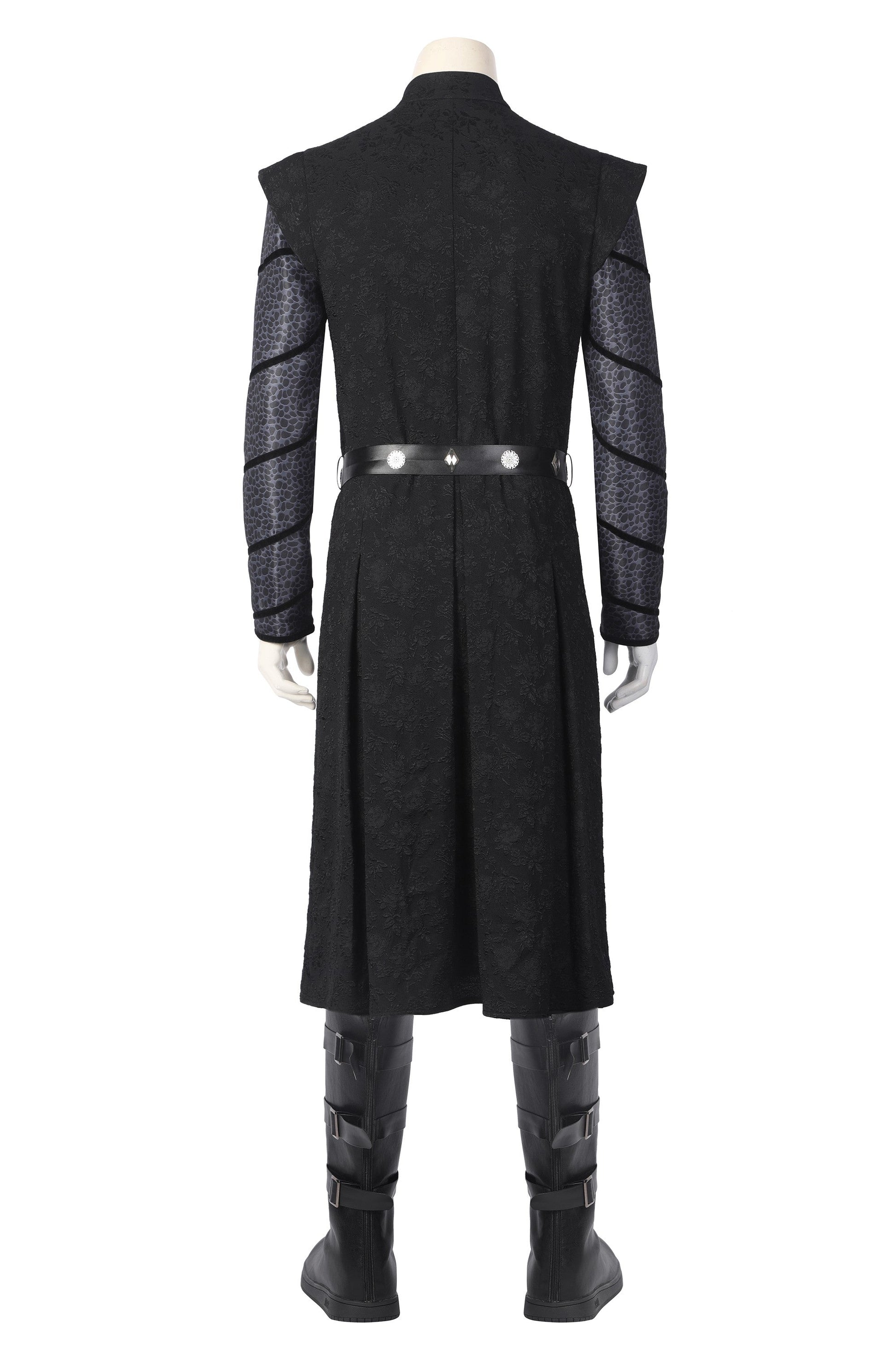 Daemon Targaryen Zwart Outfit Cosplay Kostuum