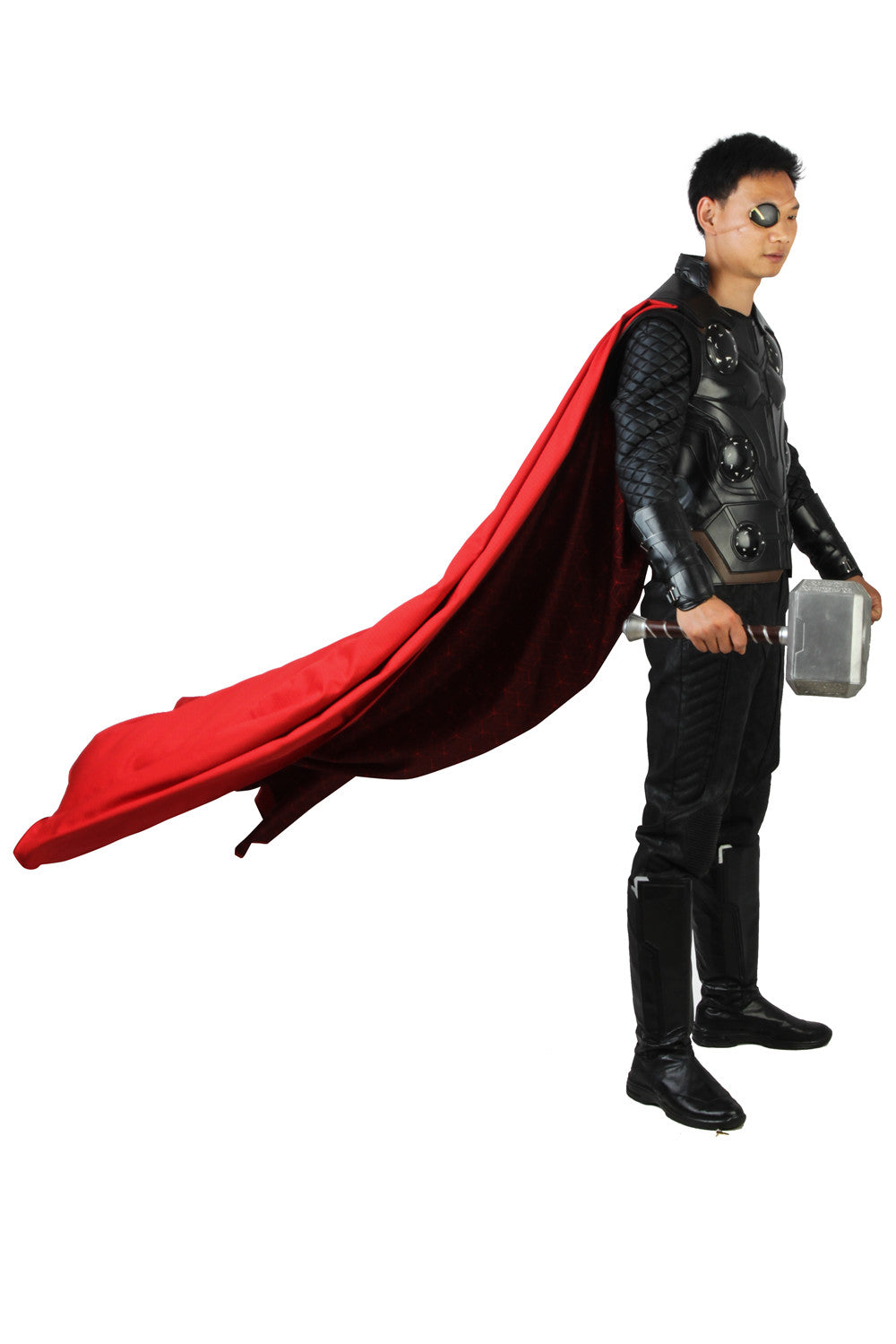 Thor Zwart Outfit Cosplay Kostuum