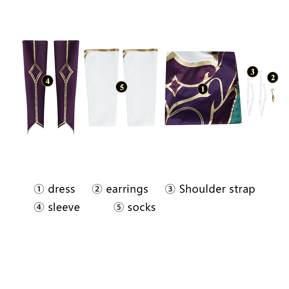 Morgana Cosplay Kostuum Outfit