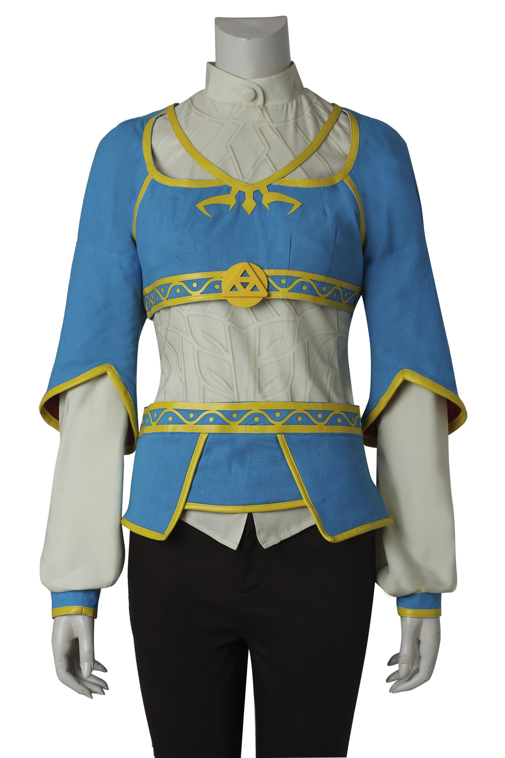 Prinses Zelda Blauw Outfit Cosplay Kostuum