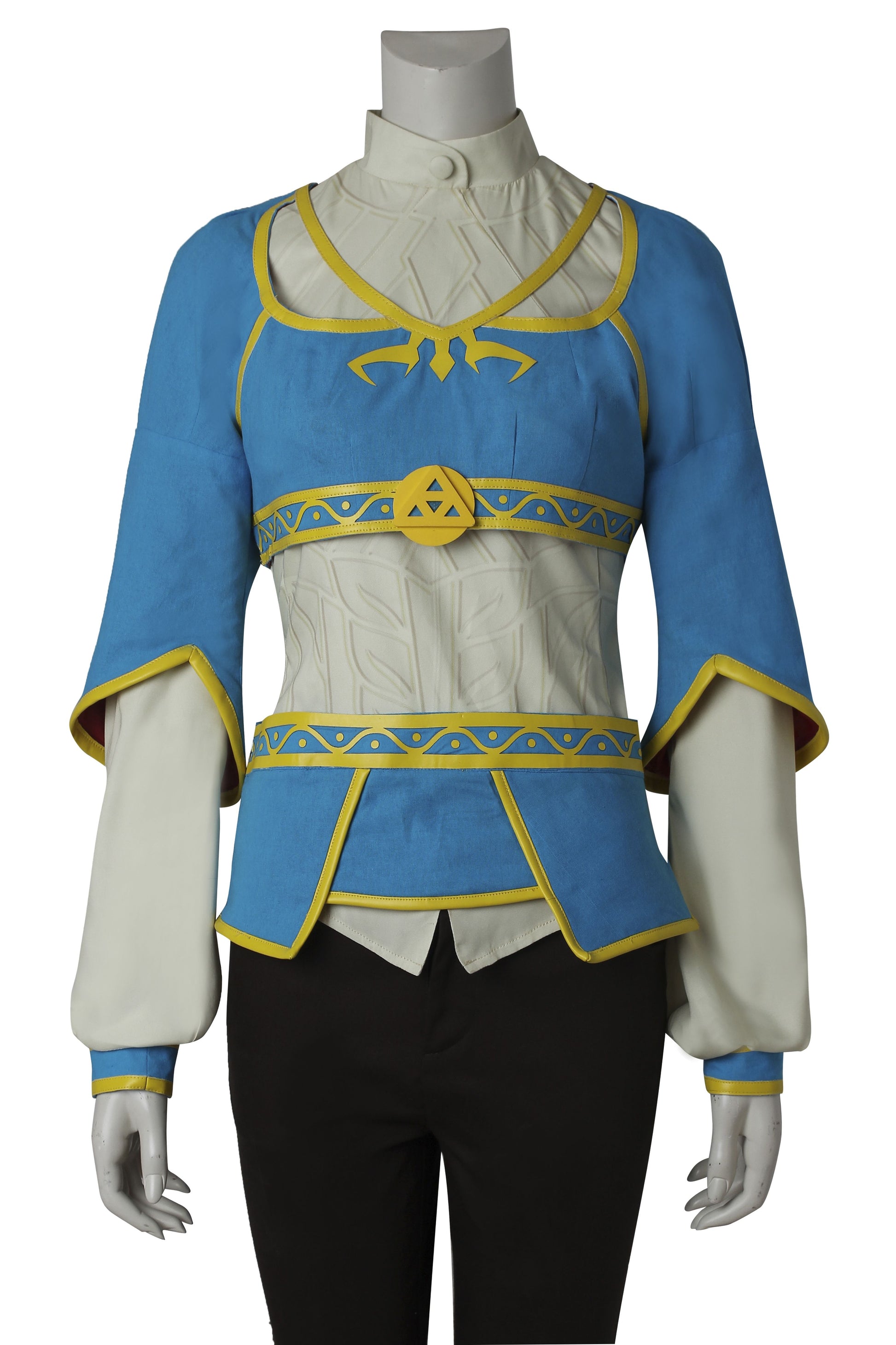 Prinses Zelda Blauw Outfit Cosplay Kostuum