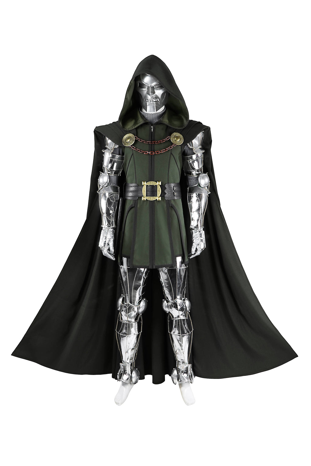 Victor Von Doom Zwart Outfit Cosplay Kostuum