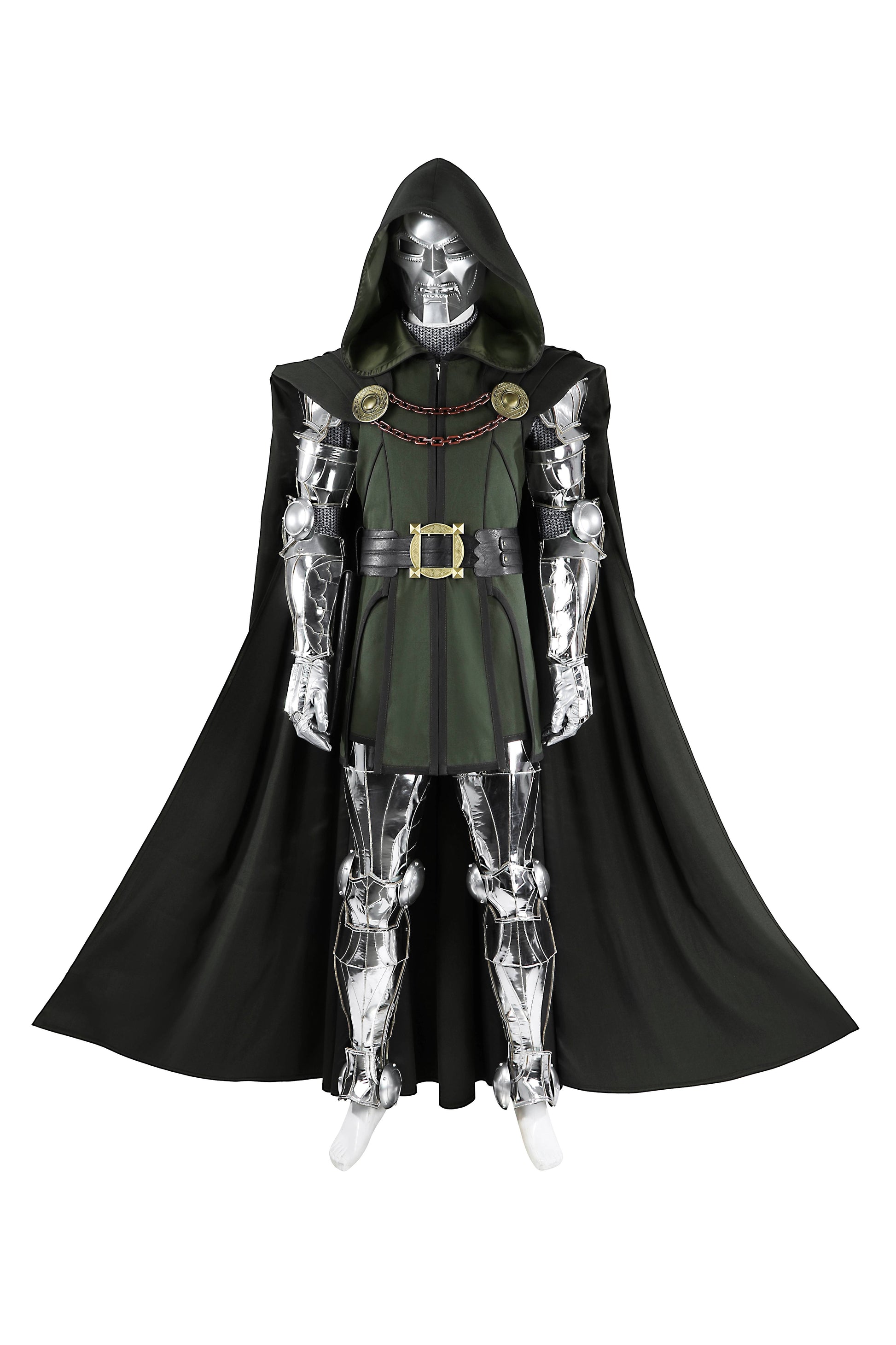 Victor Von Doom Zwart Outfit Cosplay Kostuum