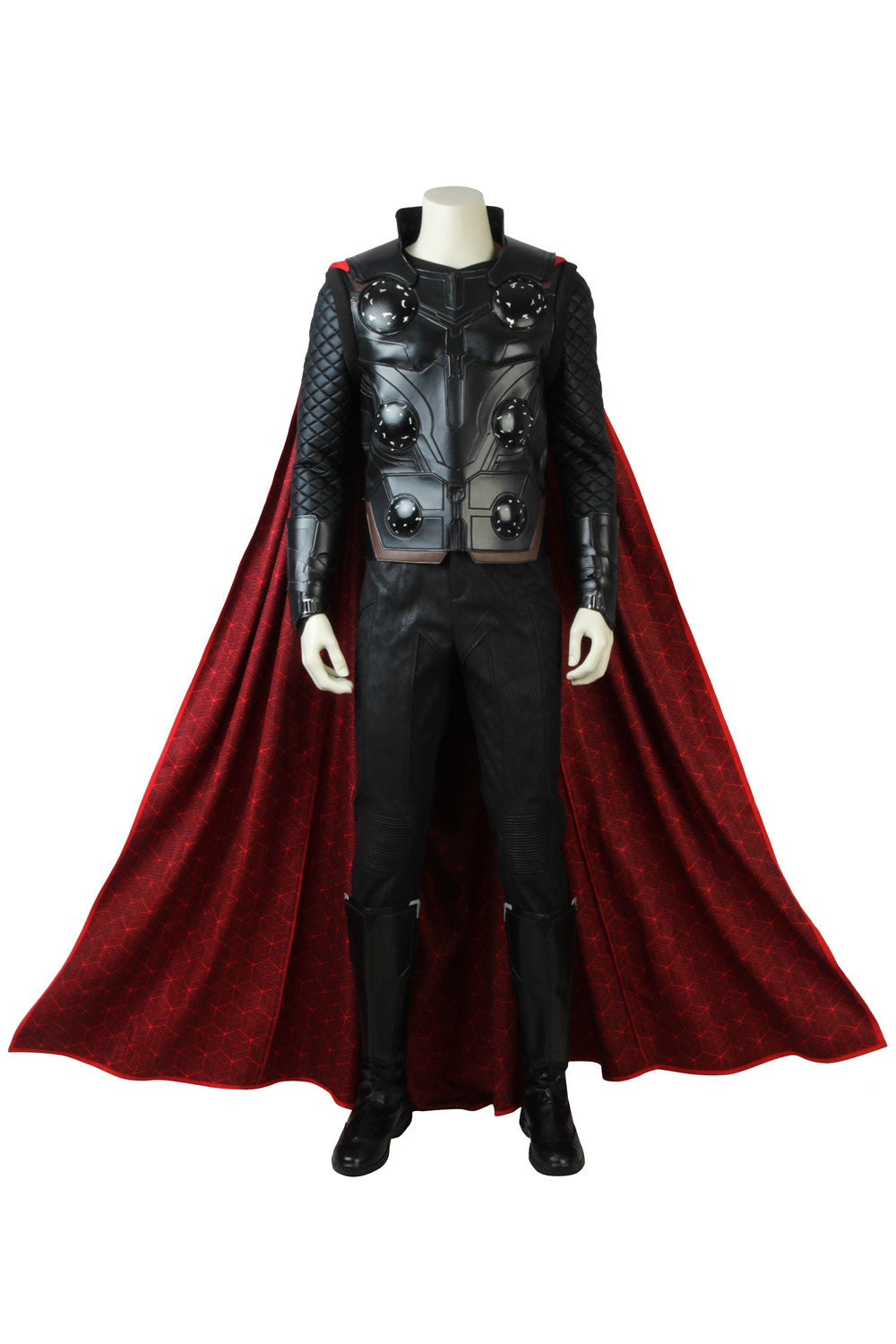 Thor Zwart Outfit Cosplay Kostuum