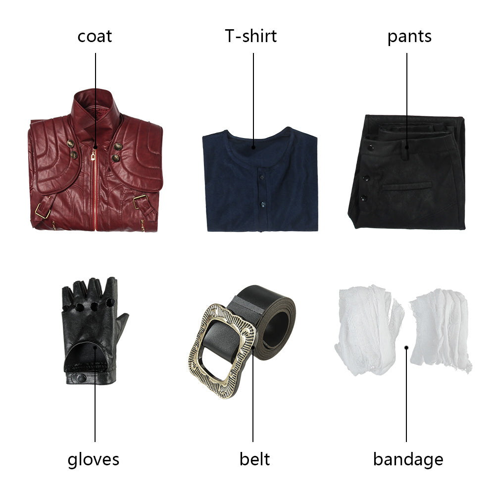 Dante Outfit Cosplay Kostuum