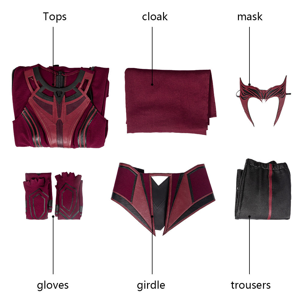 Scarlet Witch Cosplay Kostuum