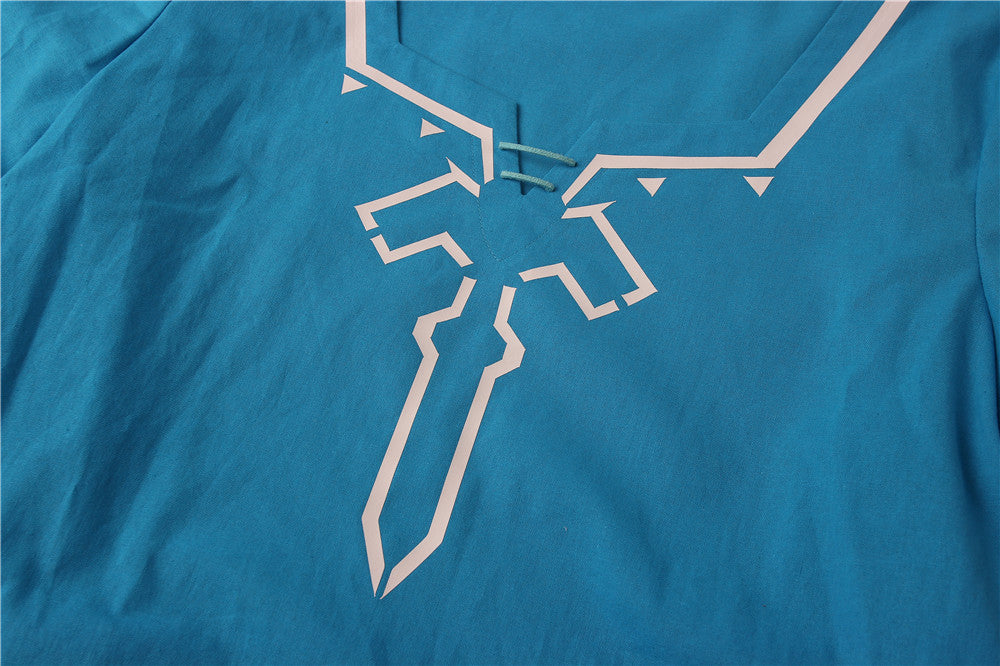 Link Blauw Outfit Cosplay Kostuum