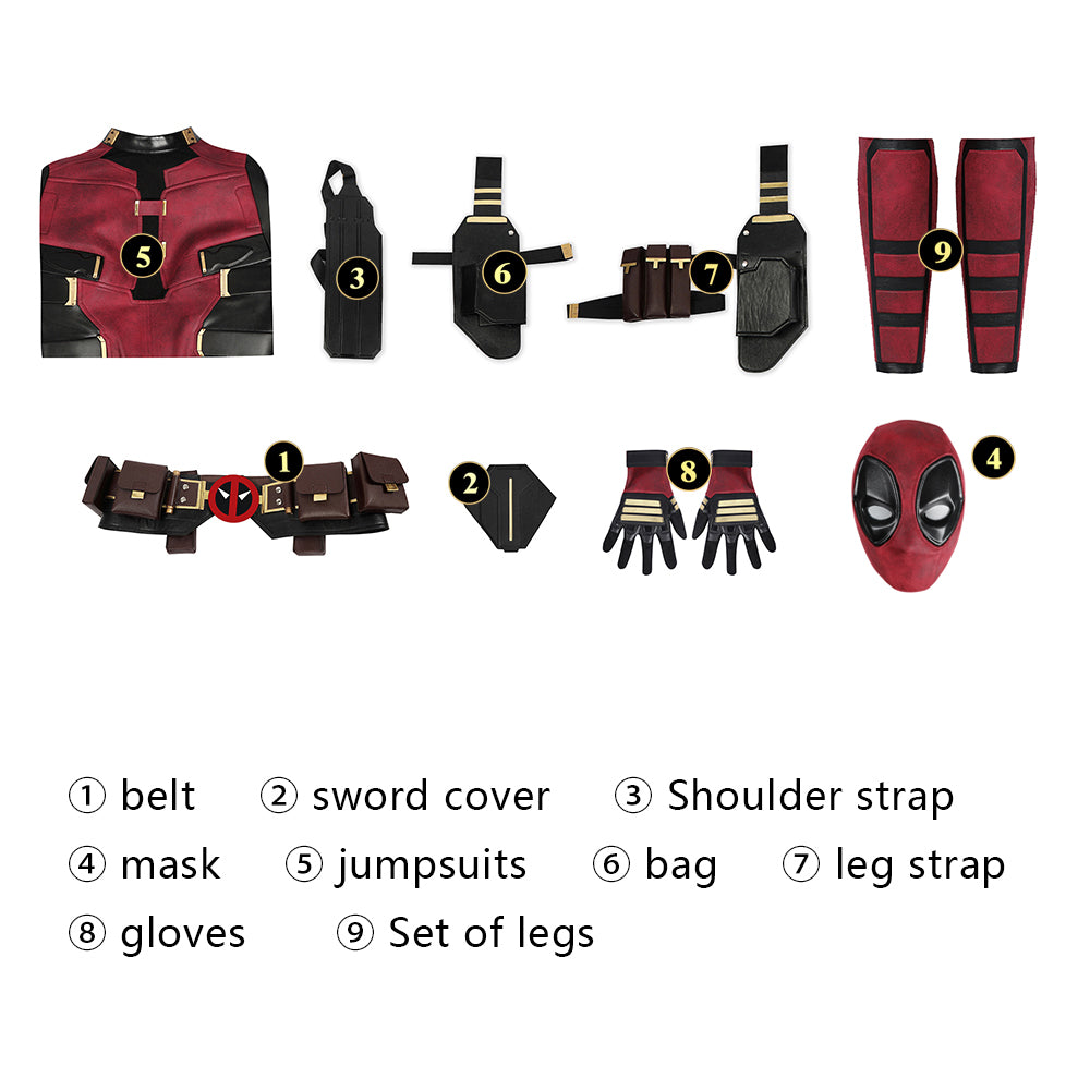 Vrouwelijke Wade Wilson Cosplay Outfit