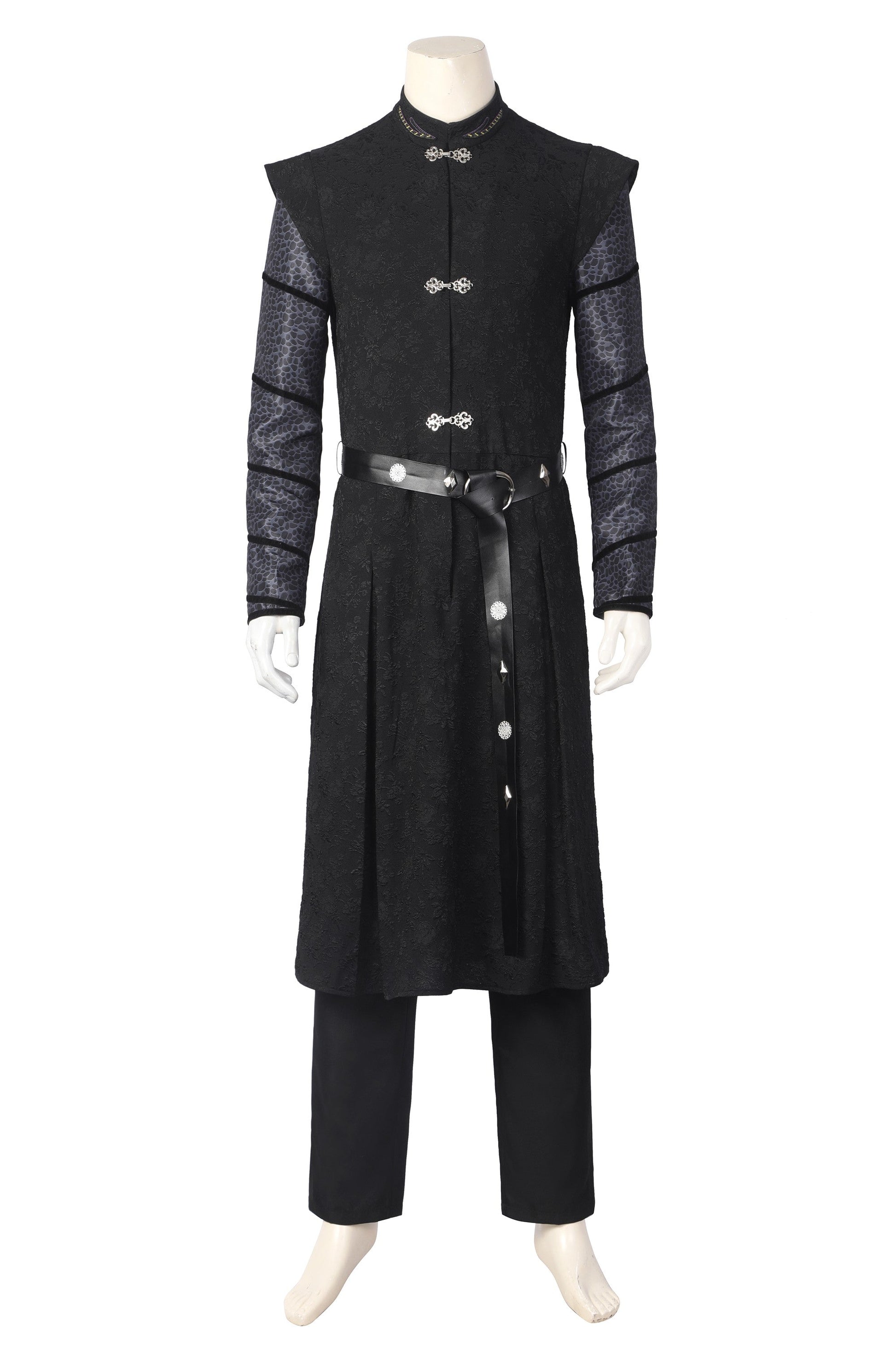 Daemon Targaryen Zwart Outfit Cosplay Kostuum