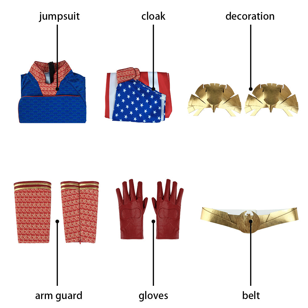 The Boys Homelander Cosplay Pak Gebroken Amerikaanse Droom