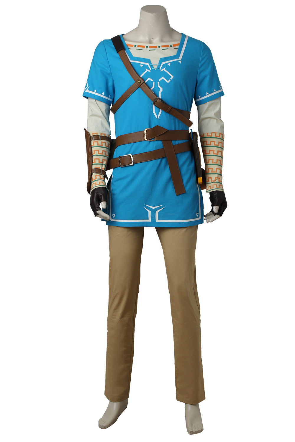 Link Blauw Outfit Cosplay Kostuum