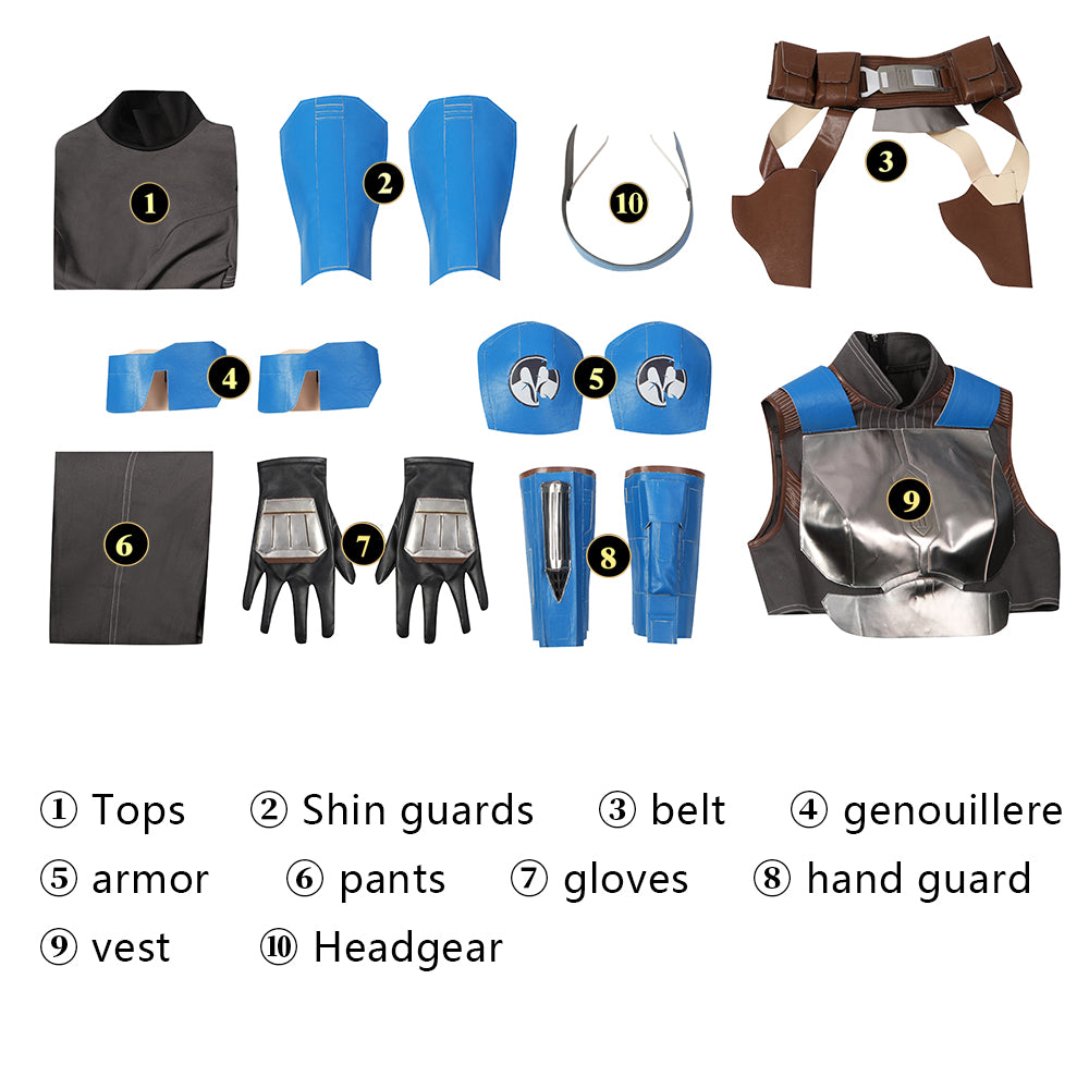 Bo-Katan Kryze Outfit Cosplay Kostuum